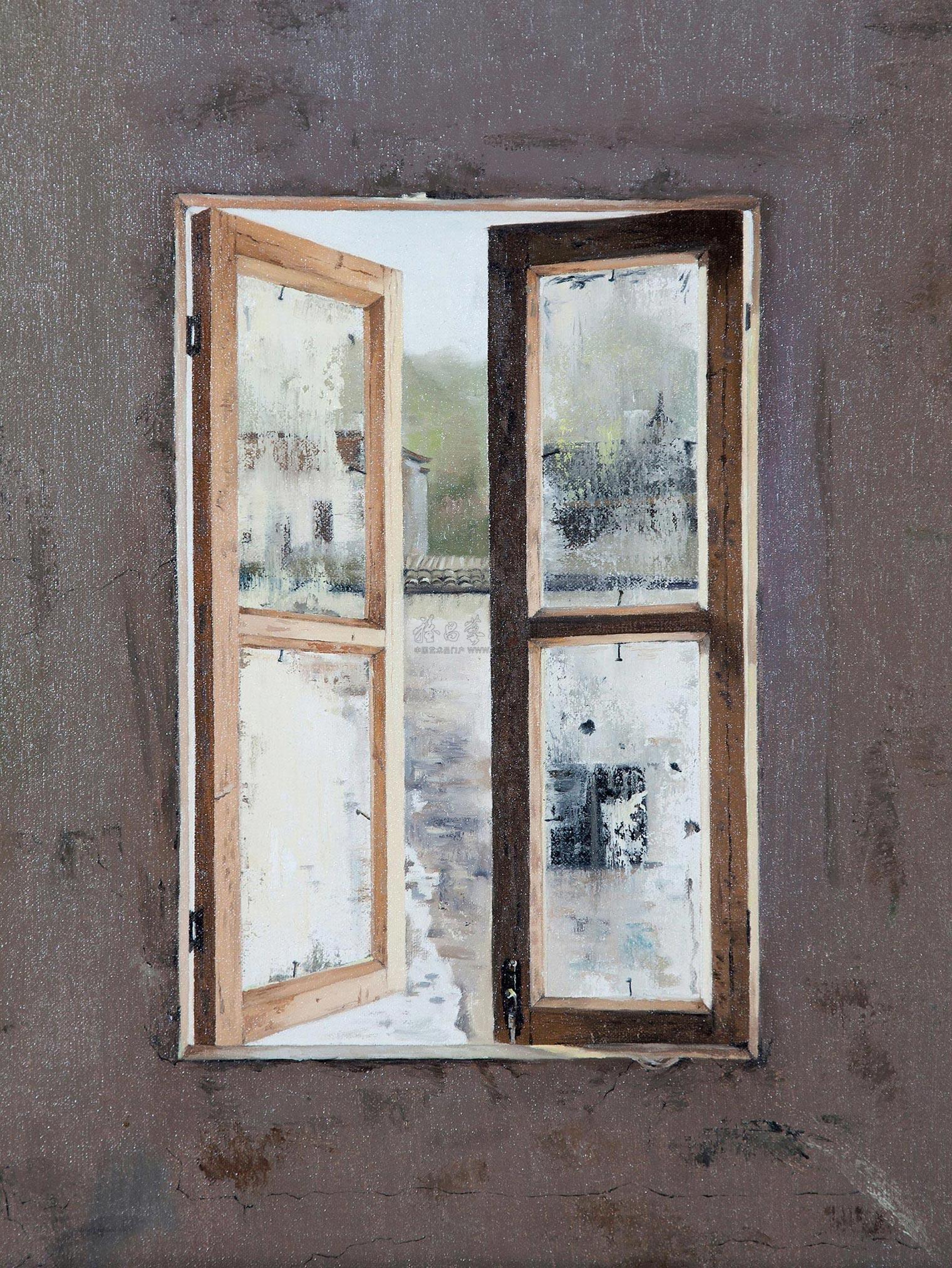 5025 2011年作 窗系列之二 布面 油画