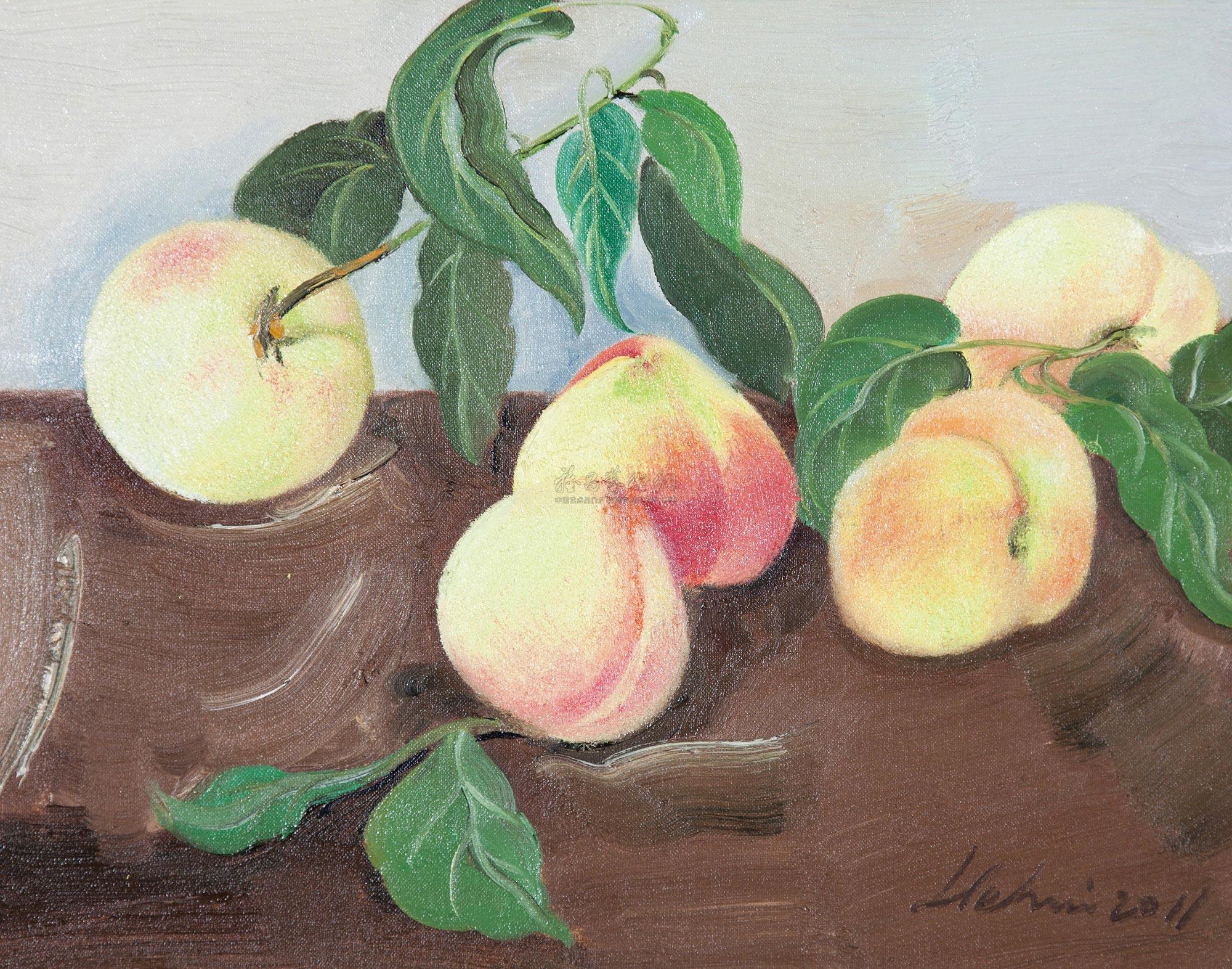 5099 2011年作 秋实之桃 布面 油画