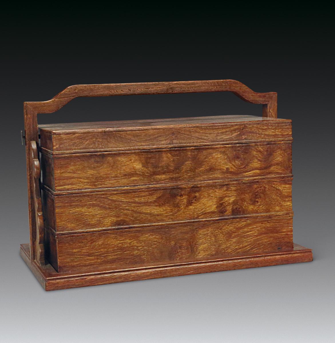 1669民国黄花梨提盒