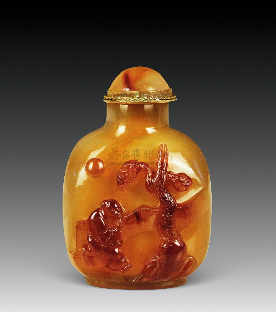 【清 玛瑙巧色鼻烟壶】拍卖品_图片_价格_鉴赏_玉石类_雅昌艺术品拍卖