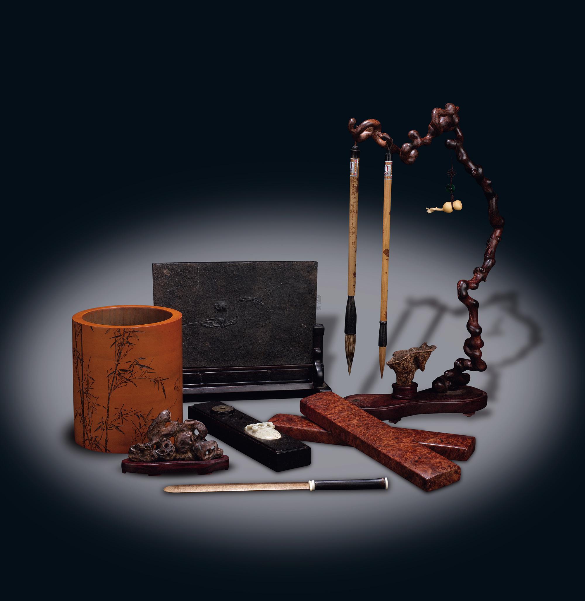 【文房 (一组七件)】拍卖品_图片_价格_鉴赏_笔