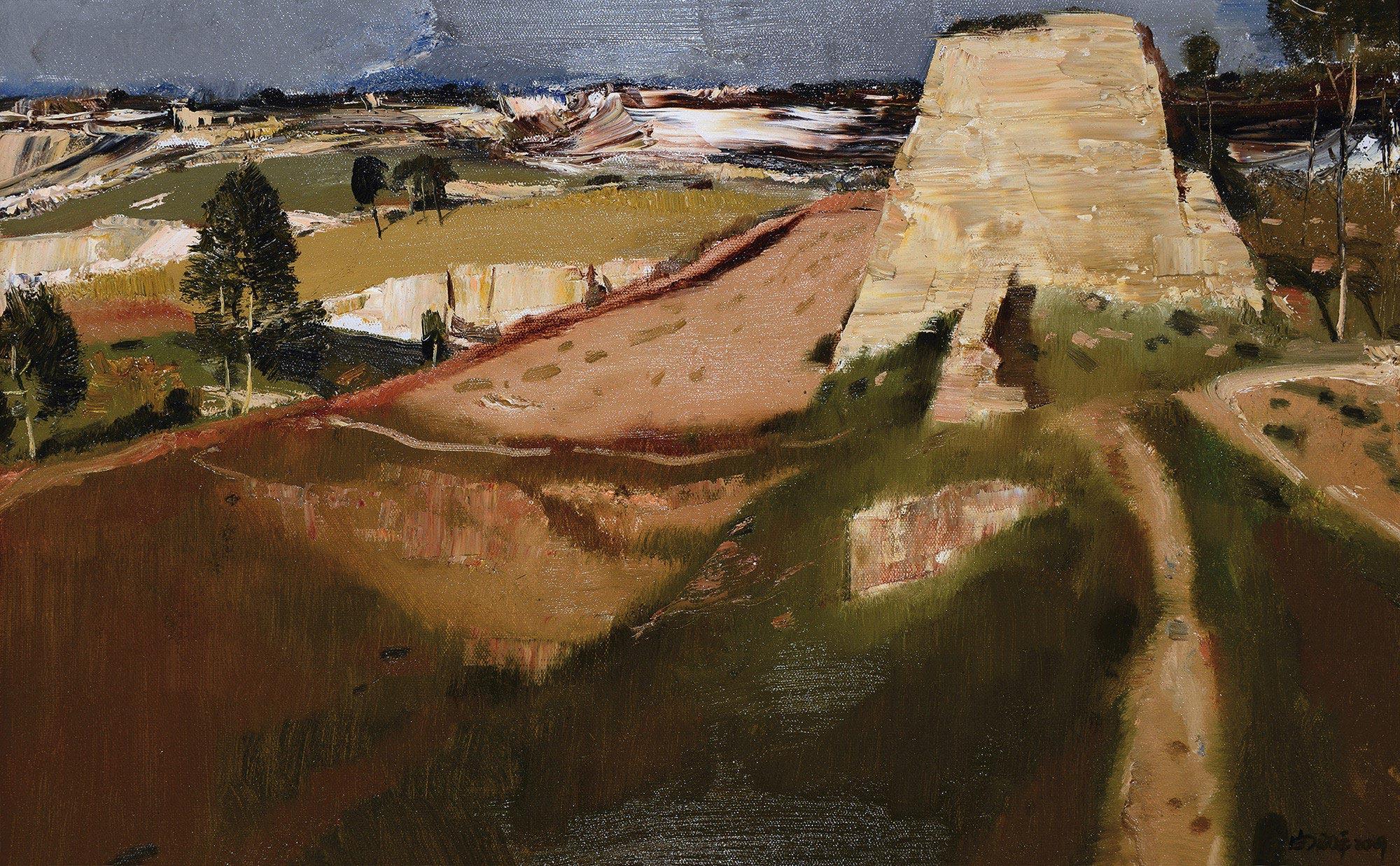 05192009年作烽火台布面68油画