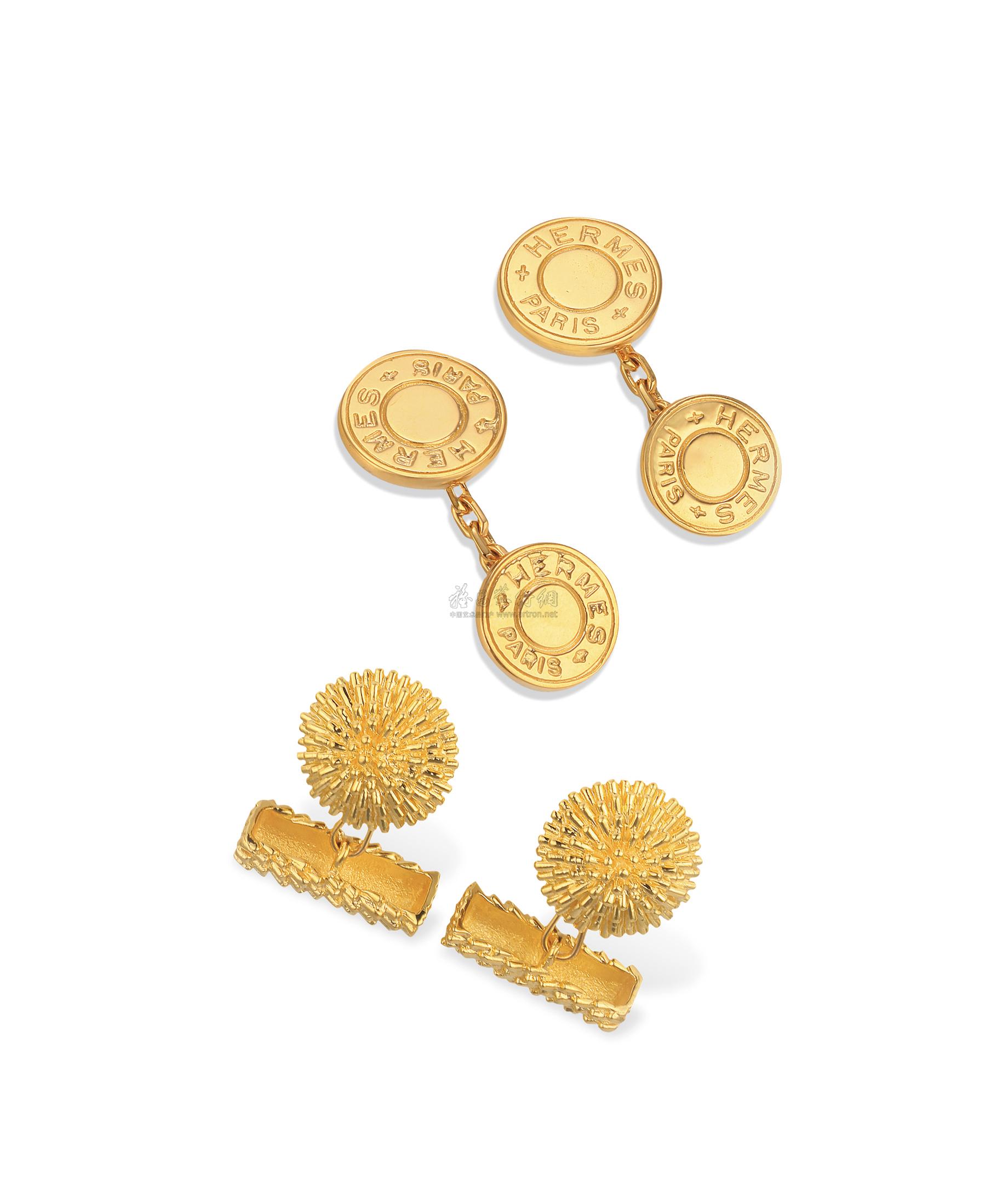 4843 van cleef & arpels and hermes袖扣 (两对)