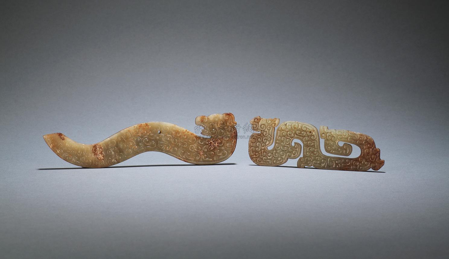 7628明古玉龙两件