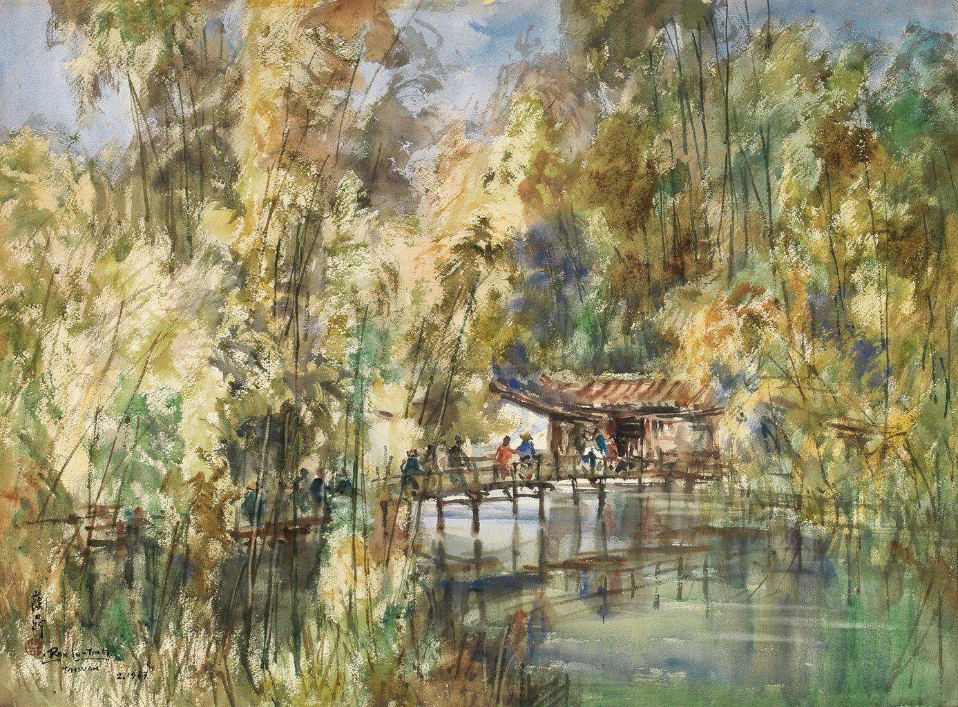 1967年作湖畔风景水彩纸本 拍卖品 图片 价格 鉴赏 水粉水彩 雅昌艺术品拍卖网