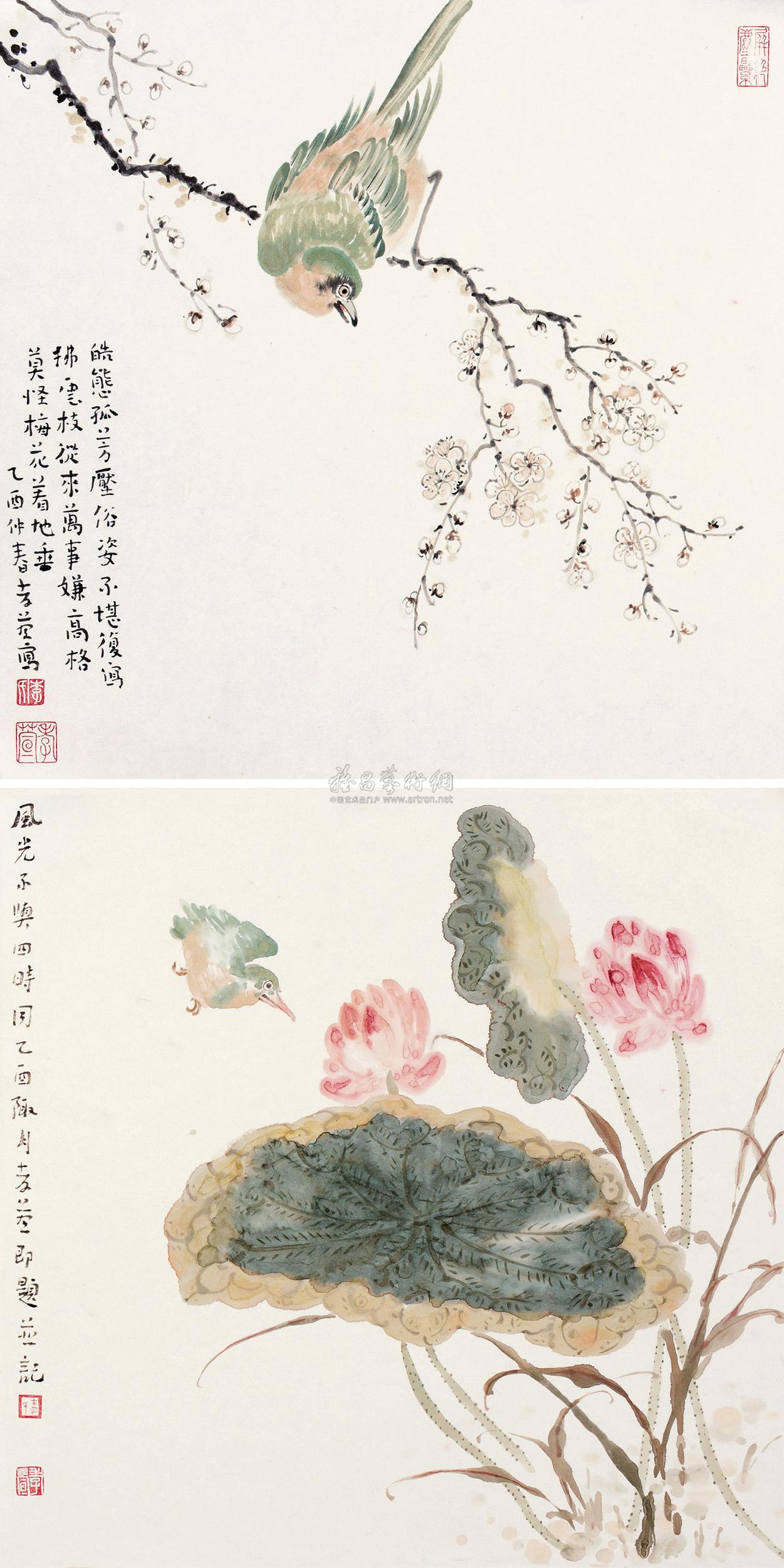 李孝萱花鸟画图片