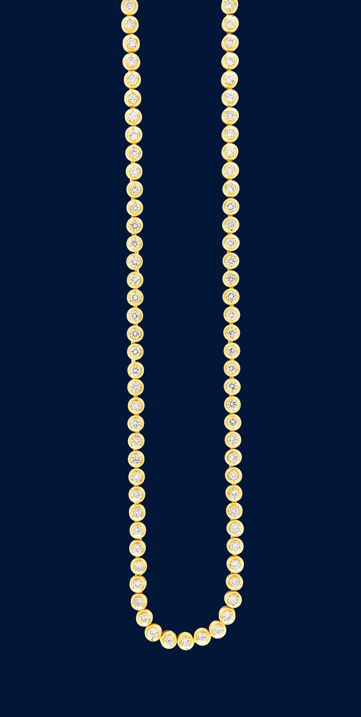 黄金项链尺寸图(45厘米的项链真人图片)
