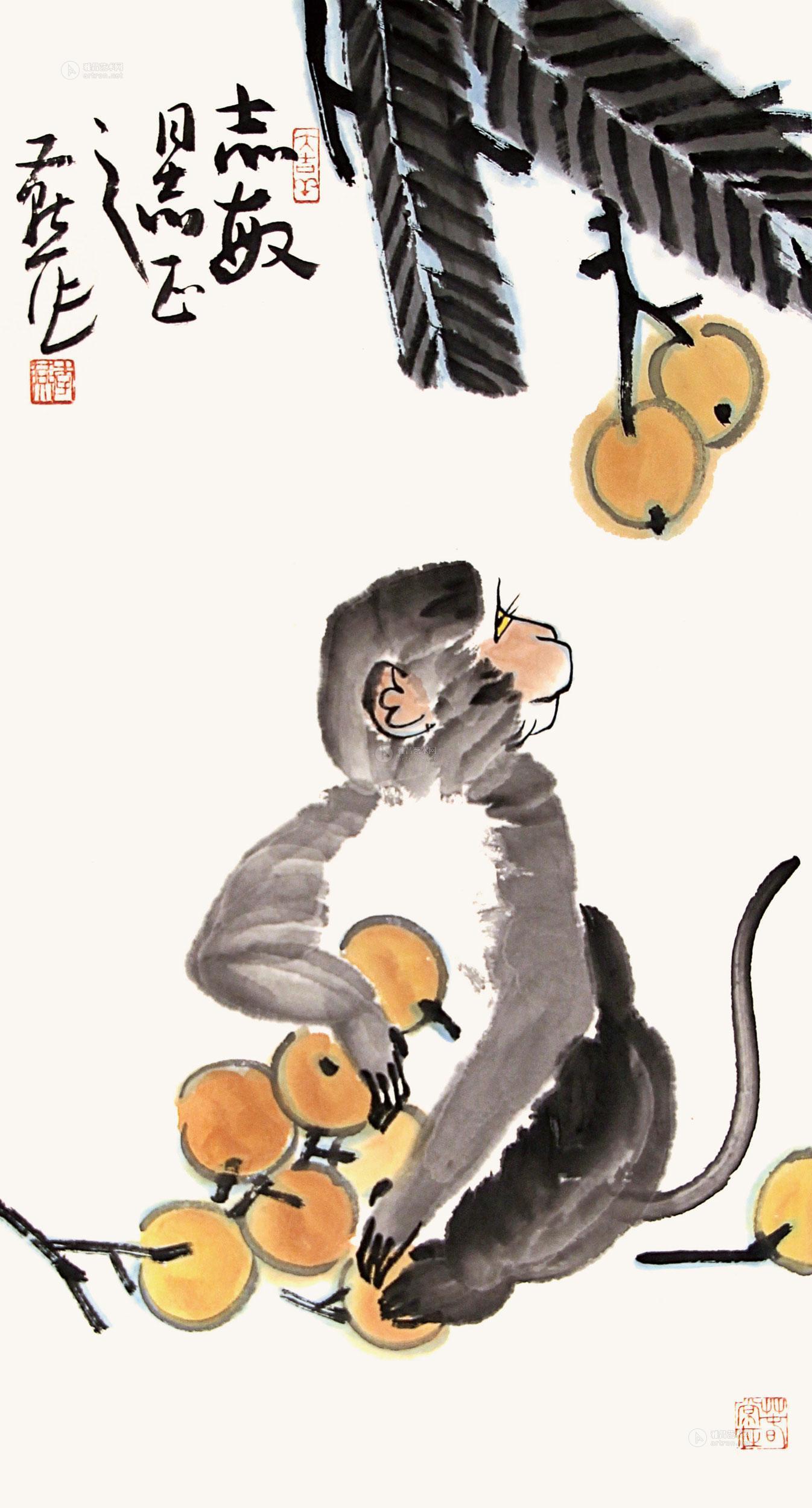 猴子画画图片大师图片