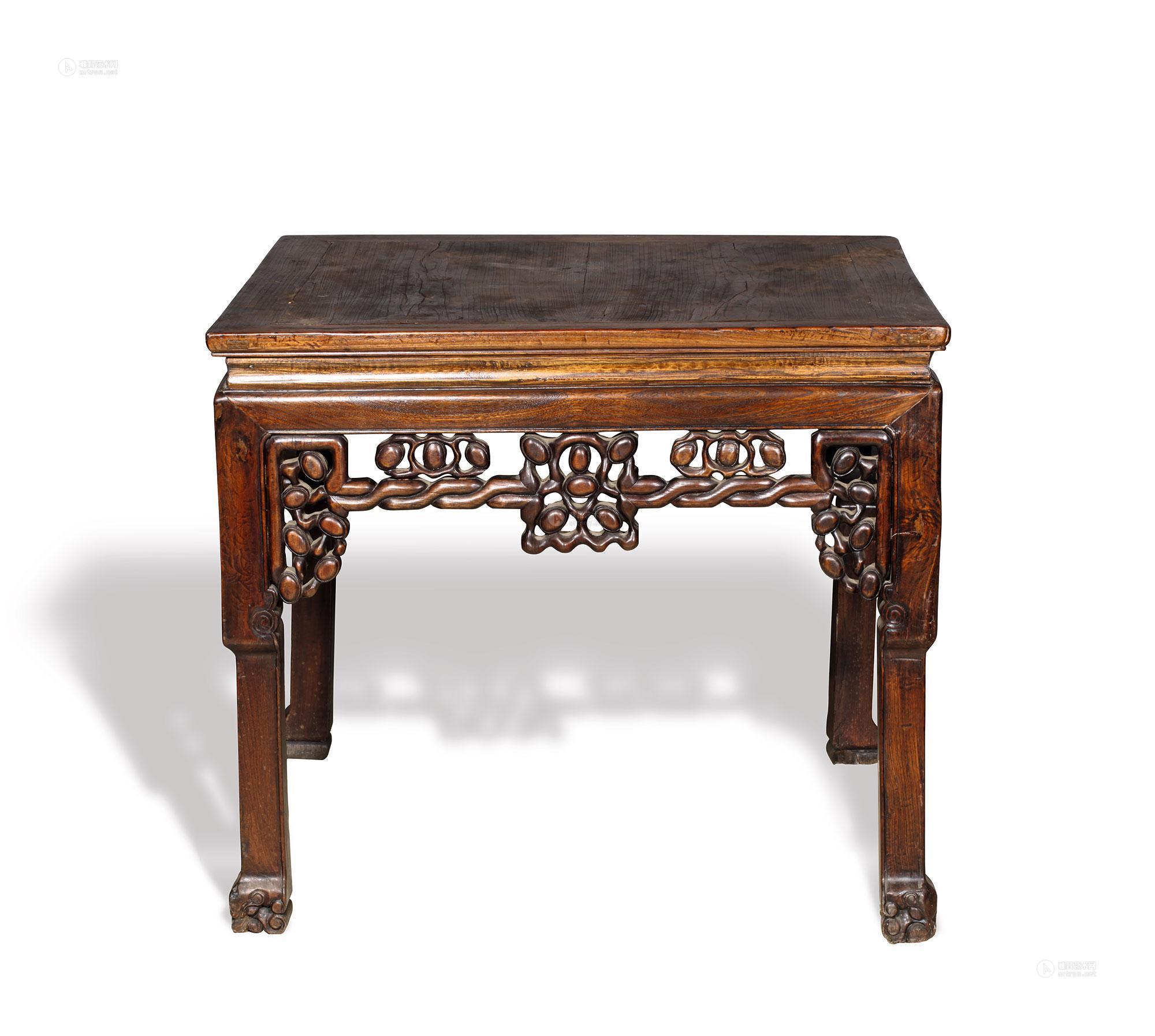 1737清榉木兽角大八仙桌