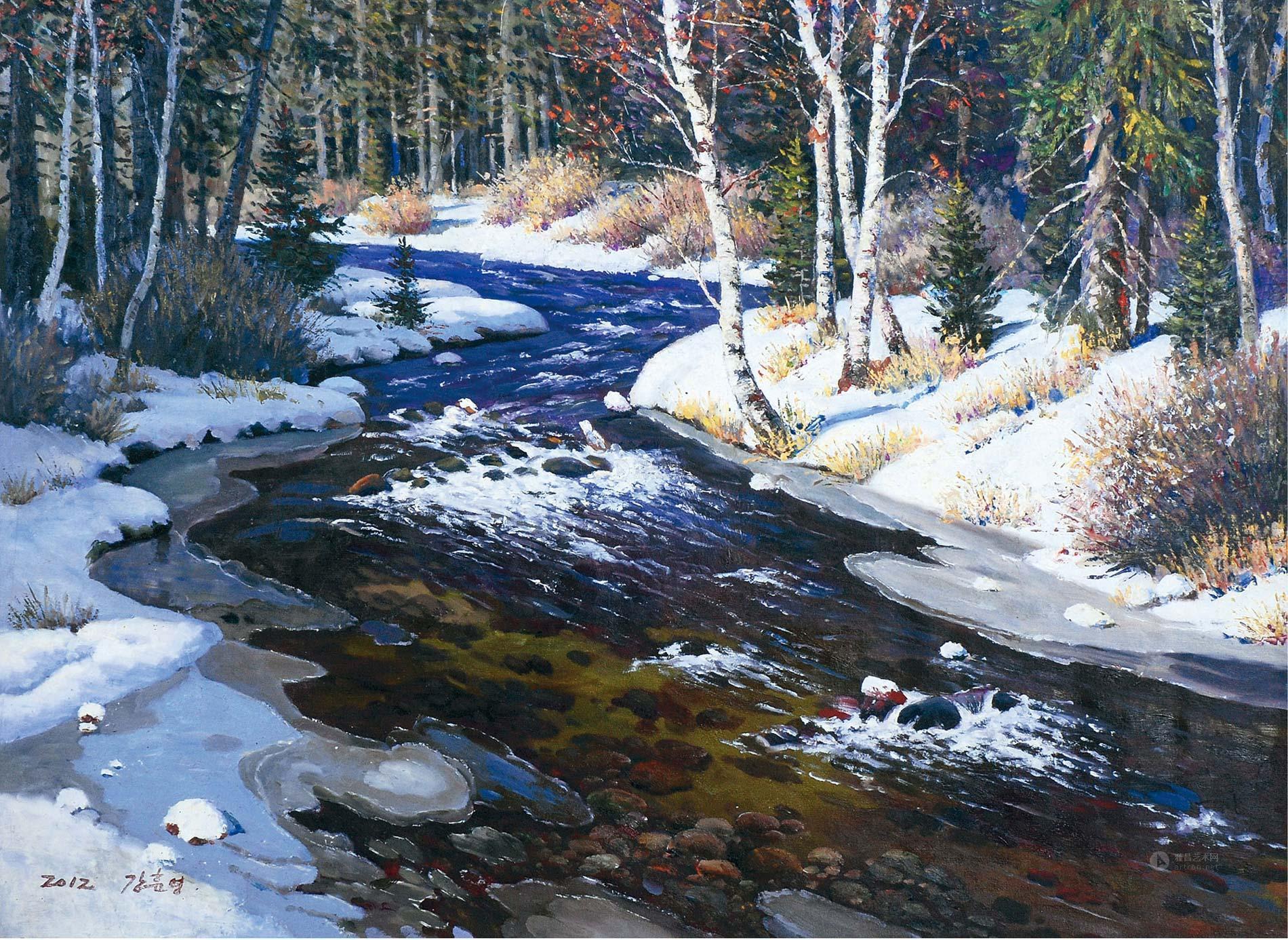 3033 2012年作 雪景 布面油画