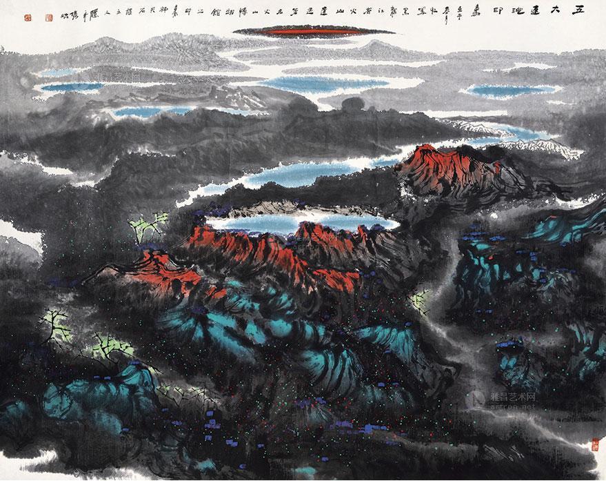 0370 五大连池印象 镜片 纸本