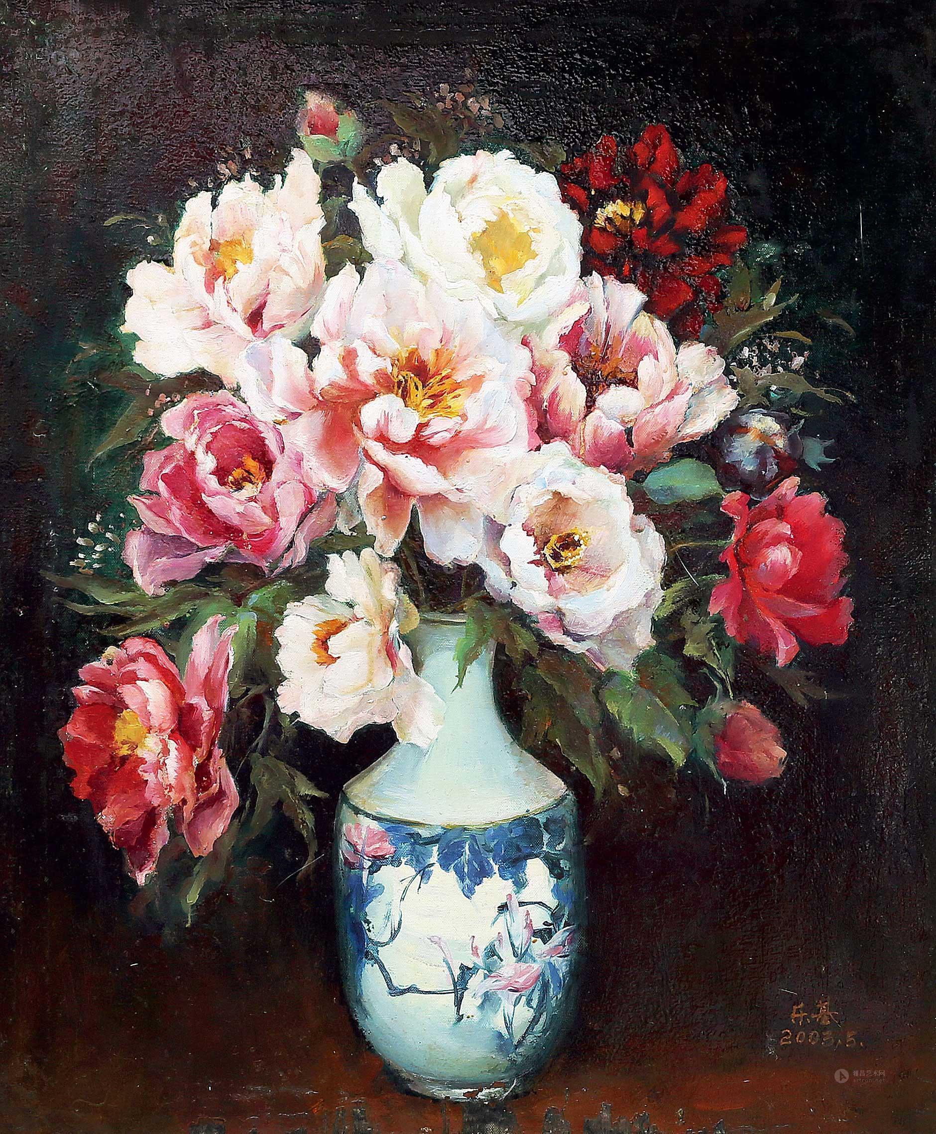 【花开富贵】拍卖品_图片_价格_鉴赏_油画_雅昌艺术品拍卖网