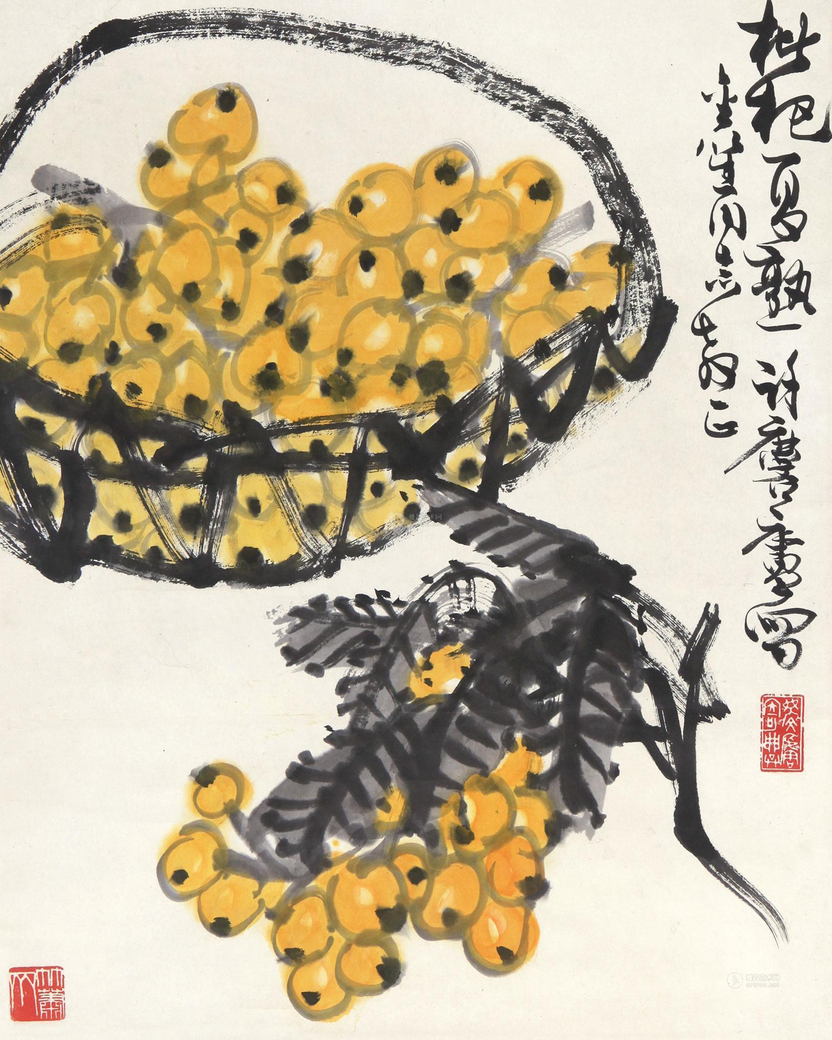 【枇杷 立轴 纸本】拍卖品_图片_价格_鉴赏_绘画_雅昌艺术品拍卖网