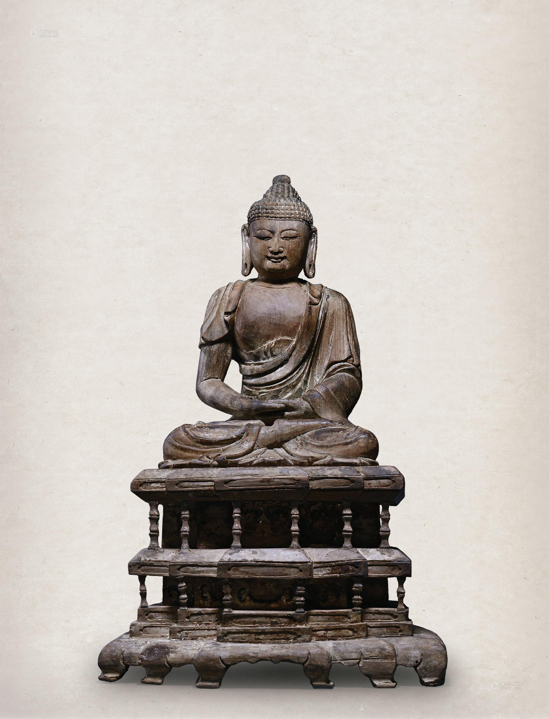 3035 元代 木雕释迦牟尼佛祖坐像