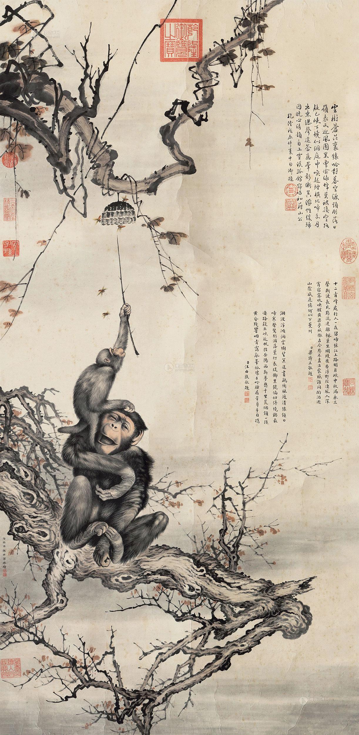 猿猴古风图片