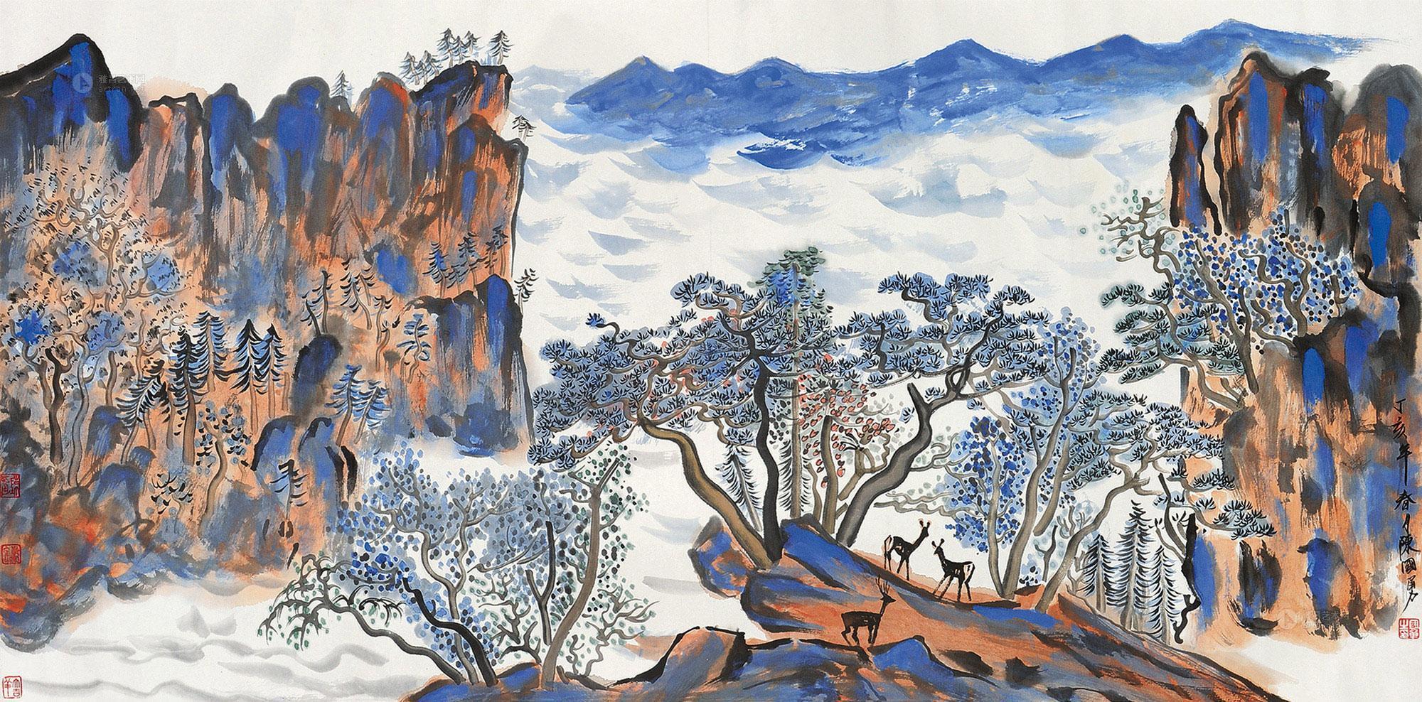 【山间图 纸本】拍卖品_图片_价格_鉴赏_绘画_雅昌艺术品拍卖网