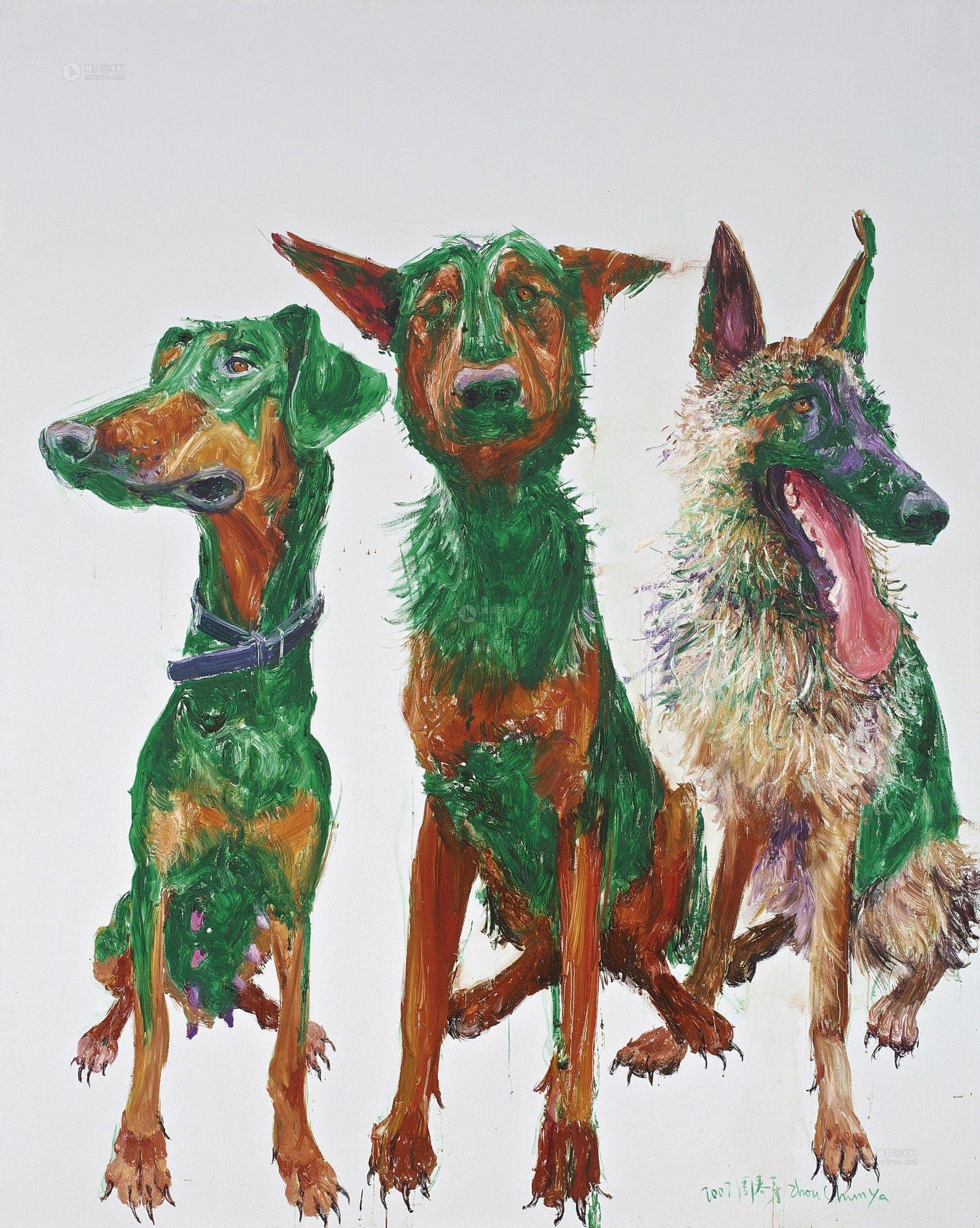 油画中的狗子 - 高清图片，堆糖，美图壁纸兴趣社区