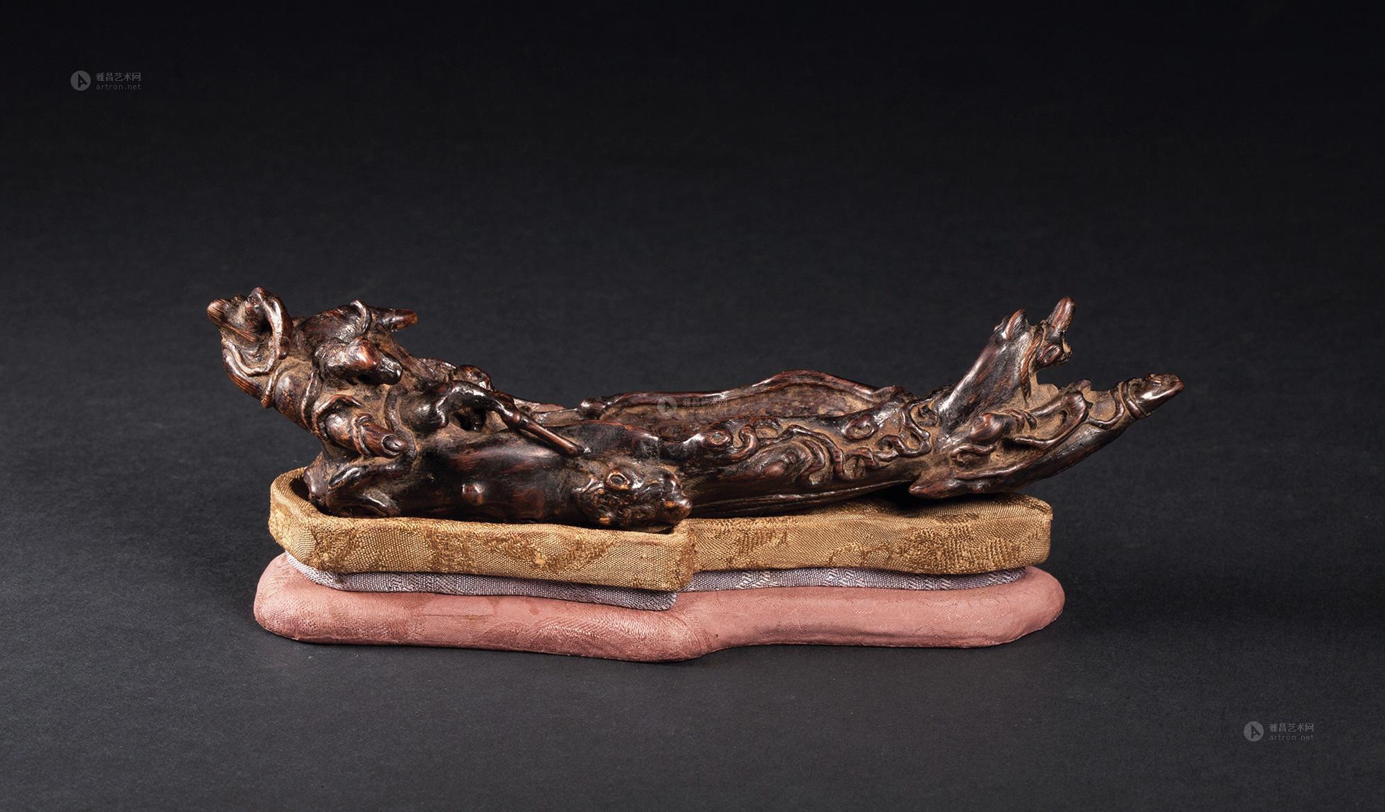 2033明沉香仙槎摆件