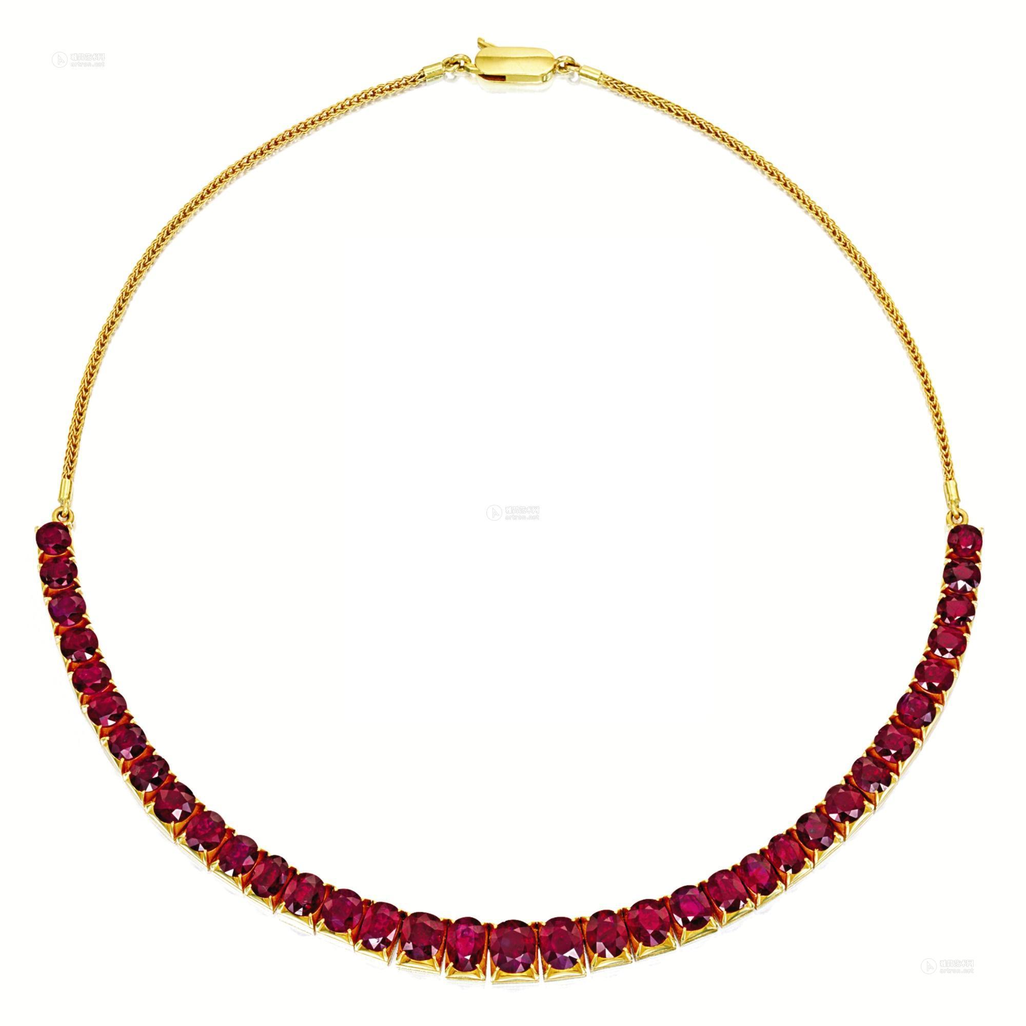 1627 红宝石项链