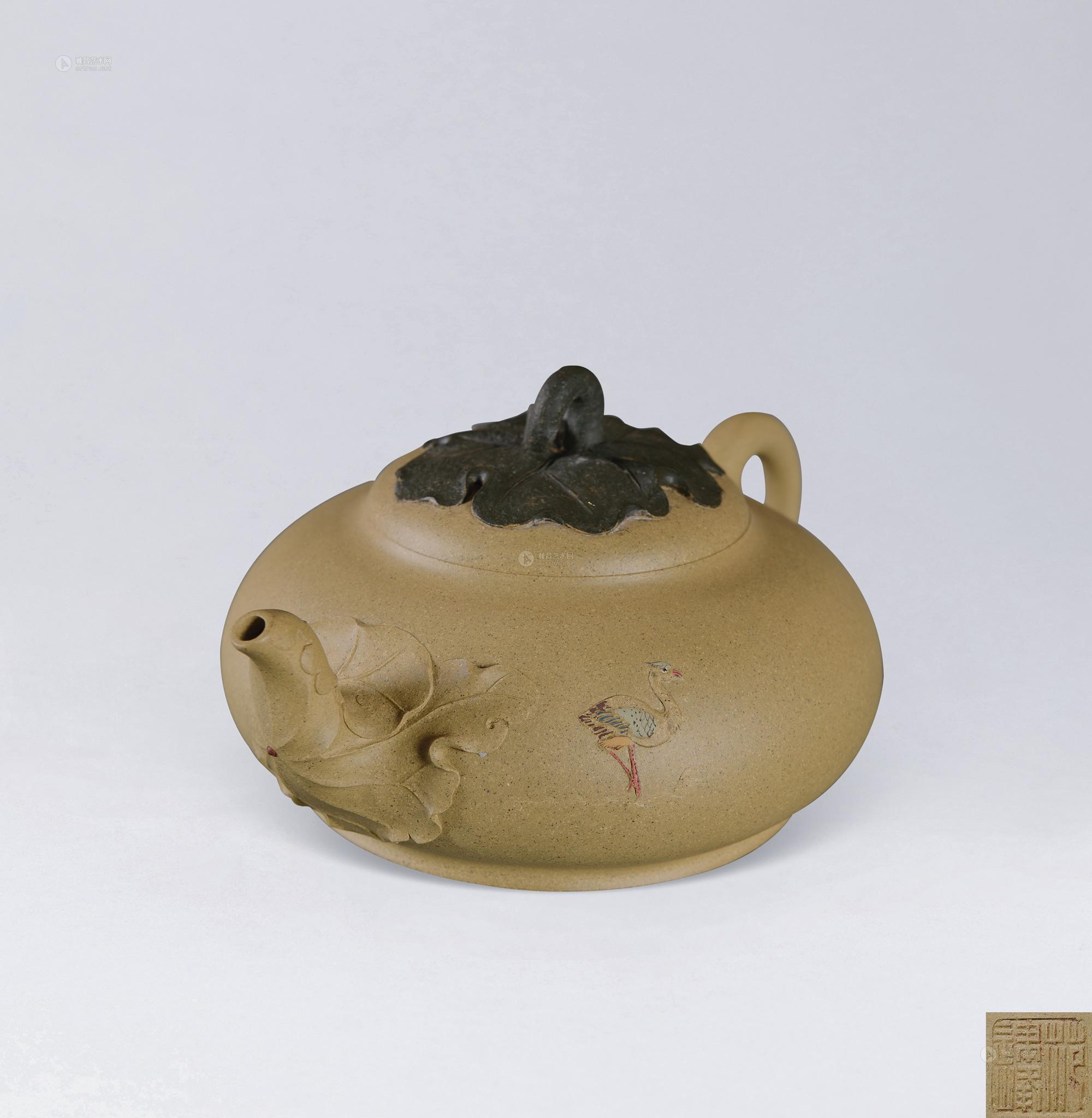 【范建峰 鹭洗莲叶间壶】拍卖品_图片_价格_鉴赏_紫砂_雅昌艺术品拍卖
