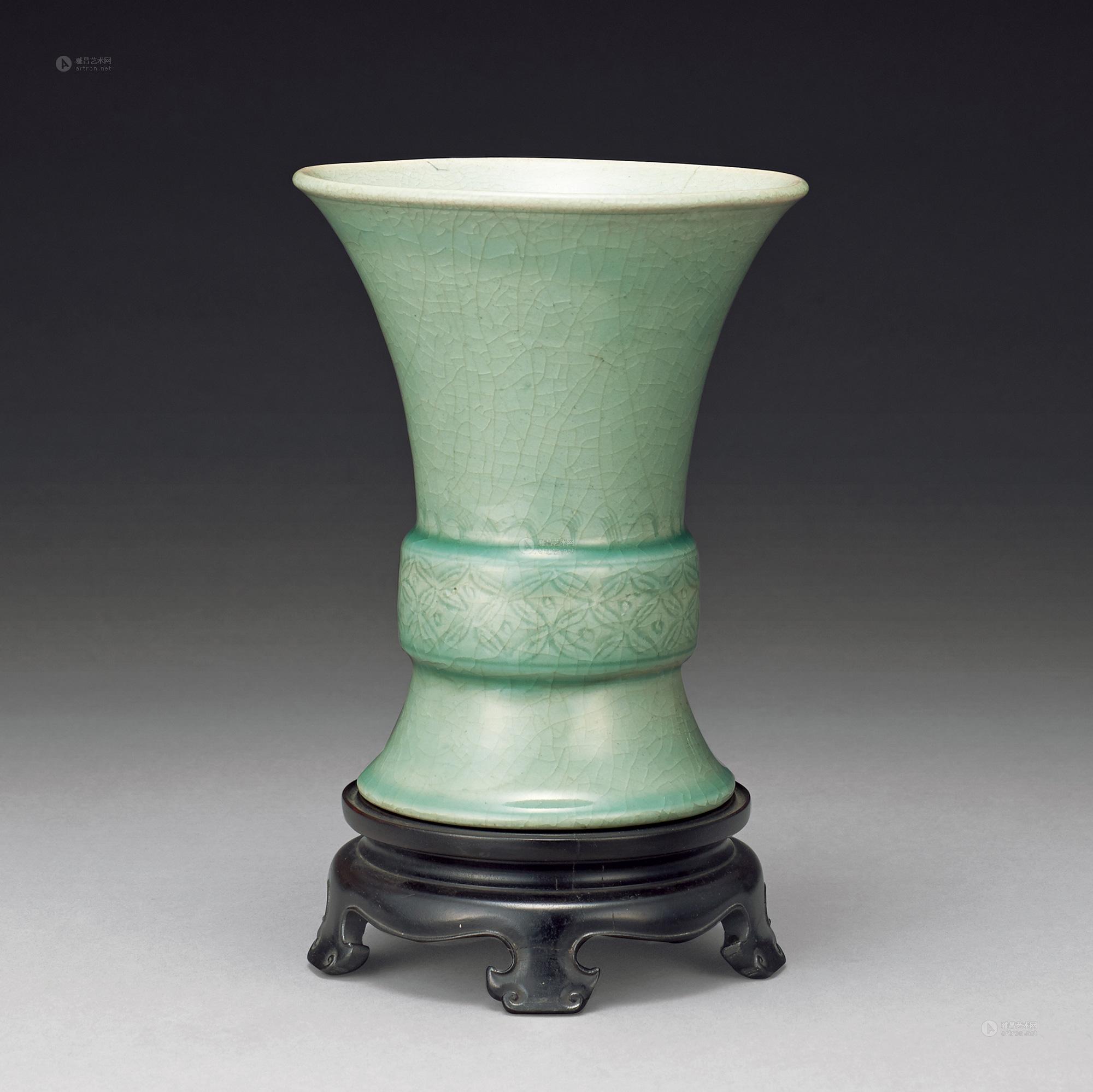 【清 龙泉窑觚】拍卖品_图片_价格_鉴赏_清代单色釉瓷器_雅昌艺术品