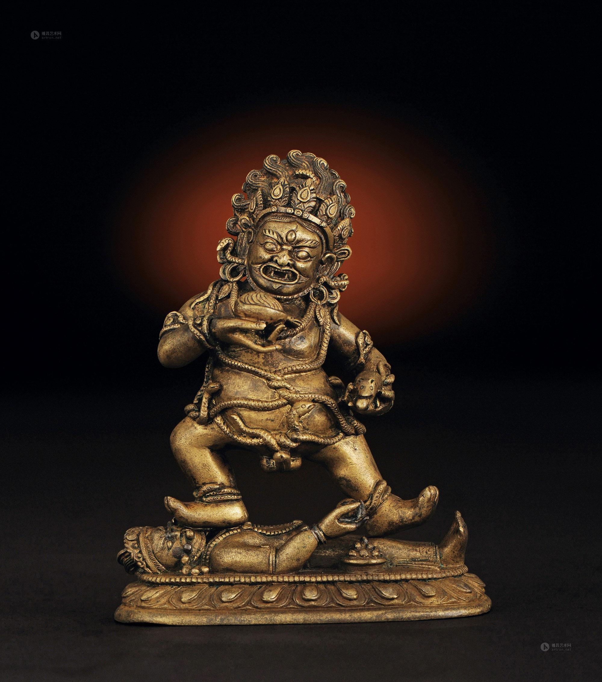 【汉藏17-18世纪 铜黑财神】拍卖品_图片_价格_鉴赏_佛教文物其它