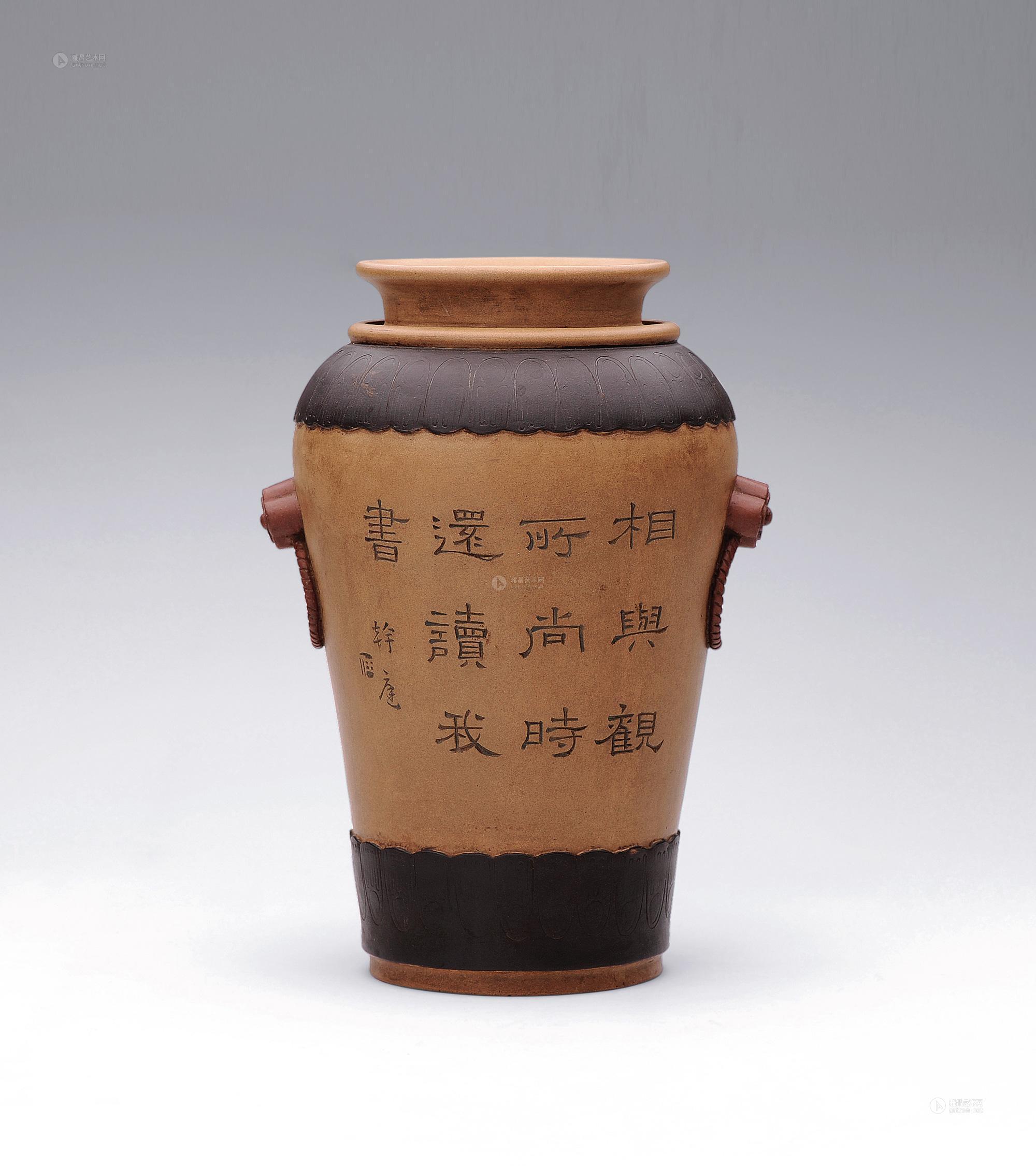 2528民国任淦庭花瓶