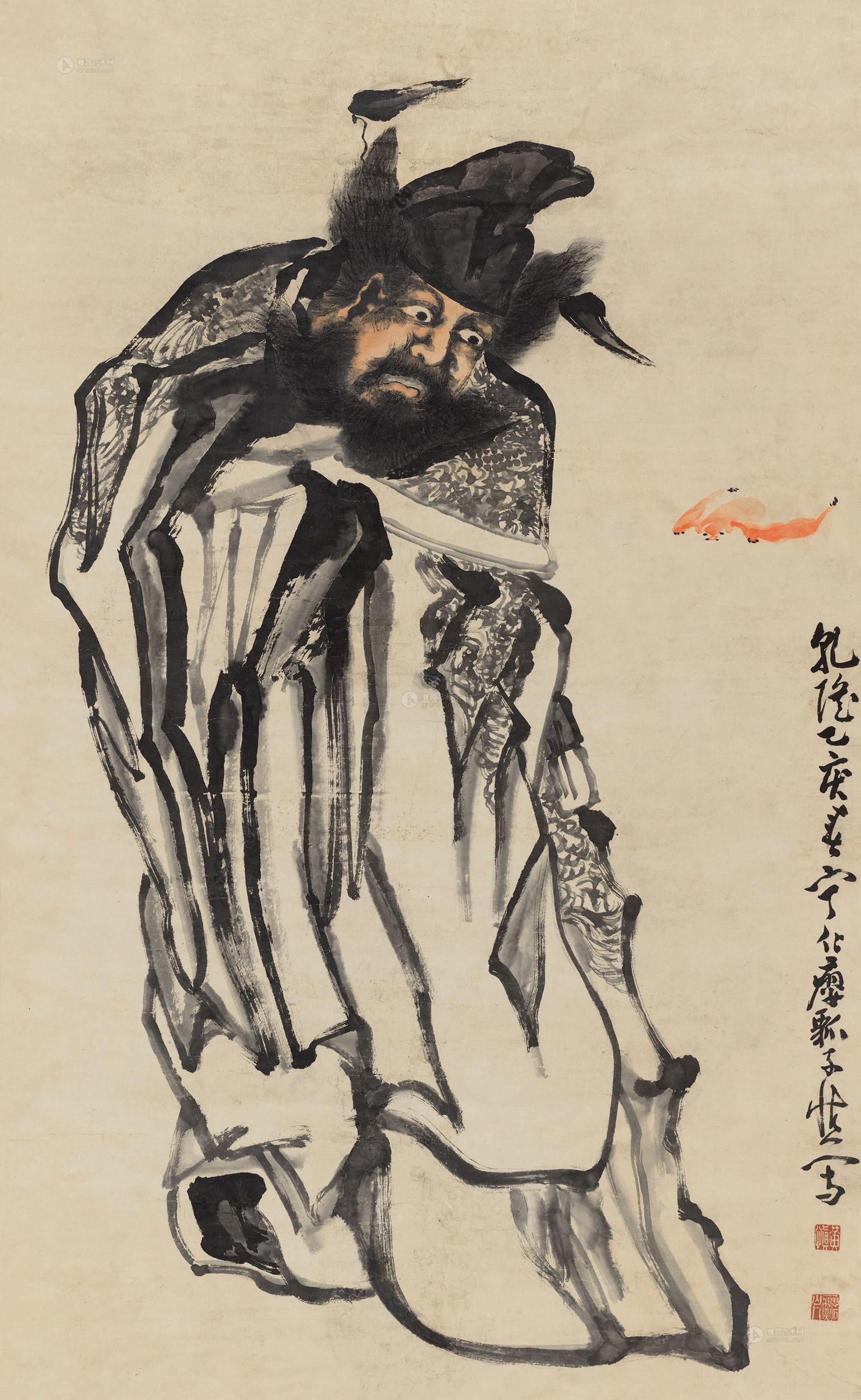 【1755年作 福在眼前 立轴 设色纸本】拍卖品_图片_价格_鉴赏_绘画