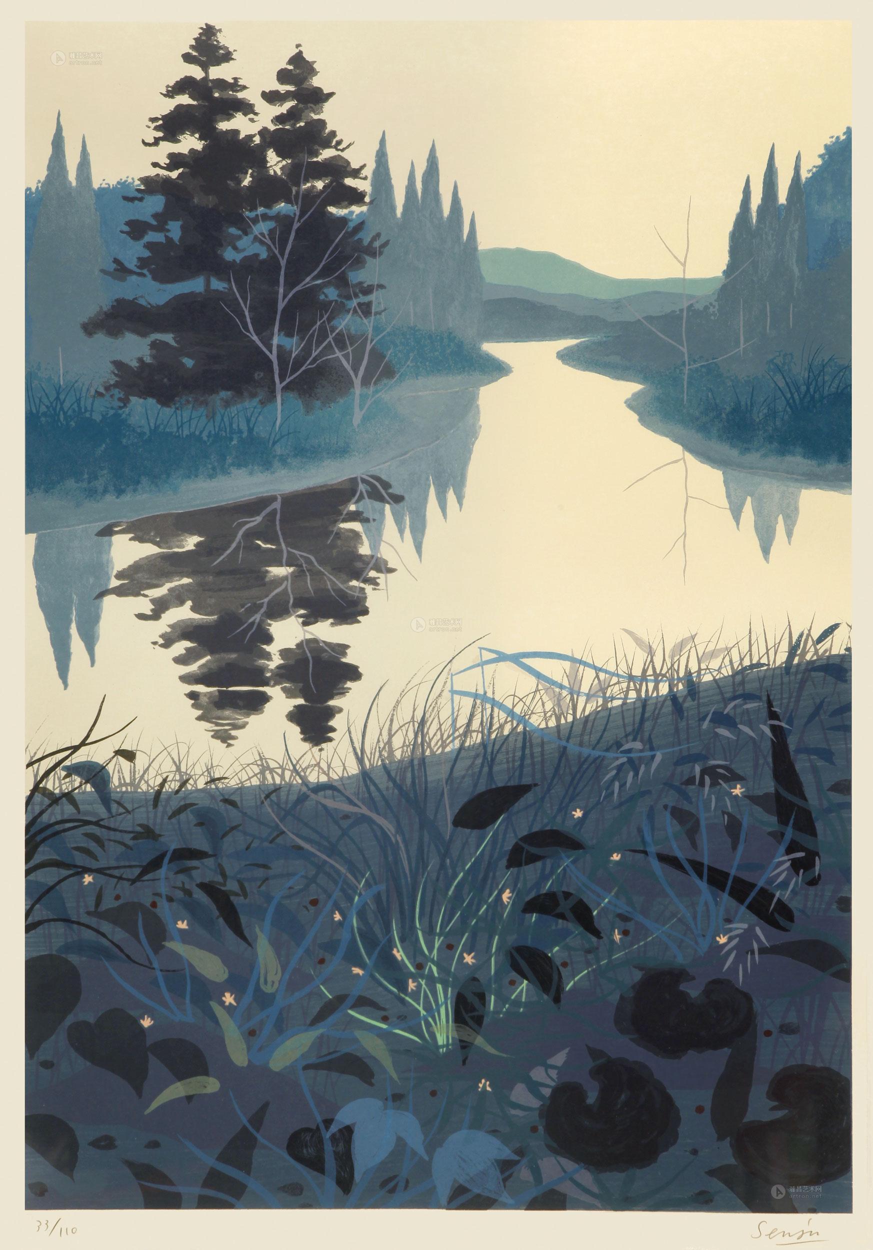 0607水之行星no7石版画