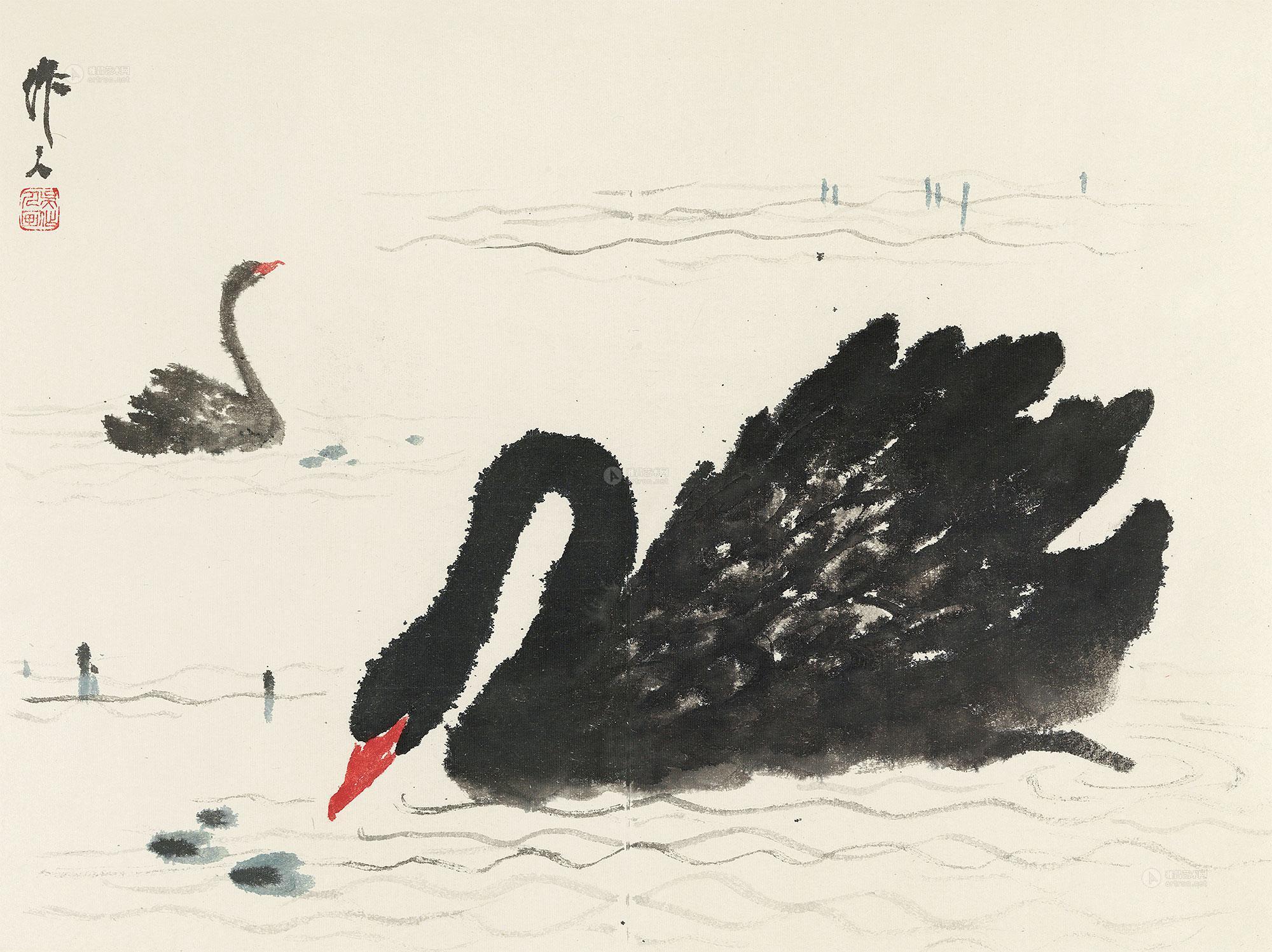 中国最美丽的天鹅画法图片