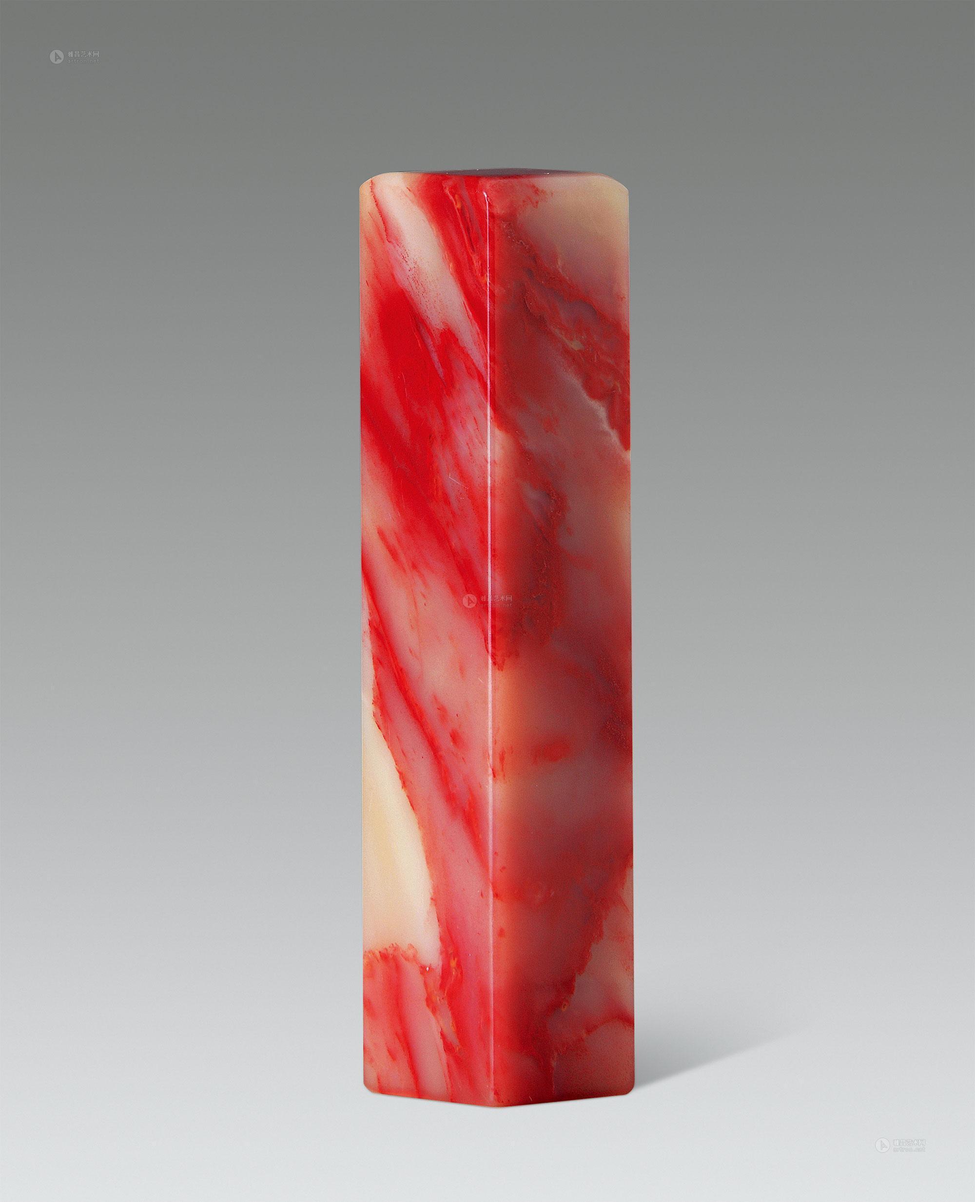 0115巴林鸡血石羊脂冻鸡血方章