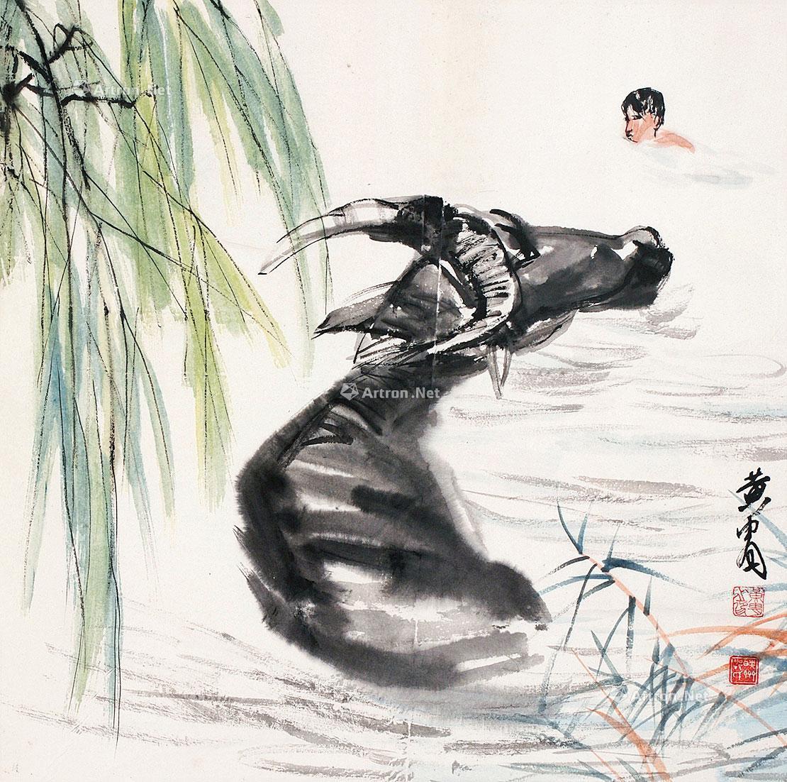 【水牛 立轴 纸本】拍卖品_图片_价格_鉴赏_绘画_雅昌艺术品拍卖网