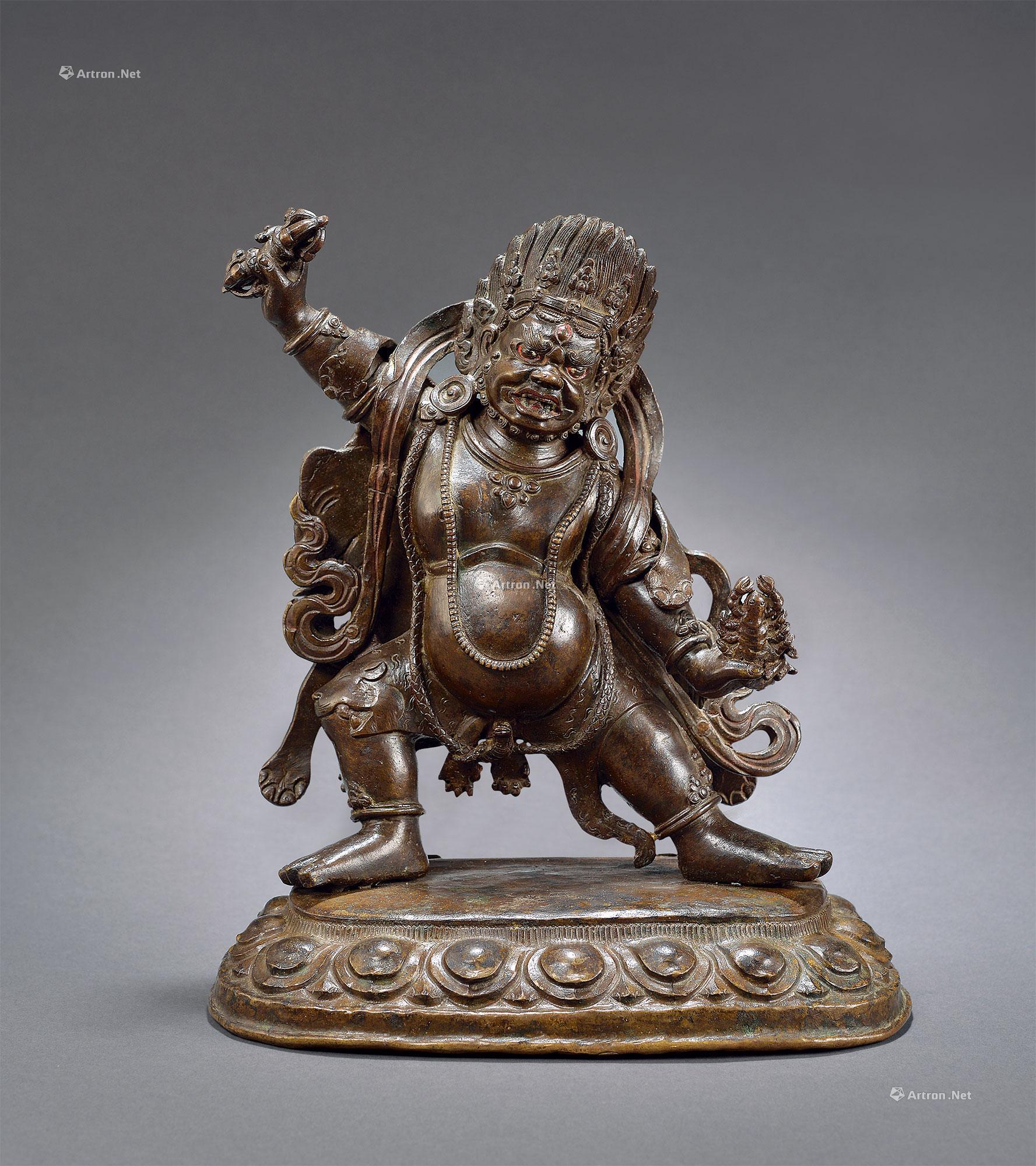 0684 明(16th) 铜忿怒莲师像