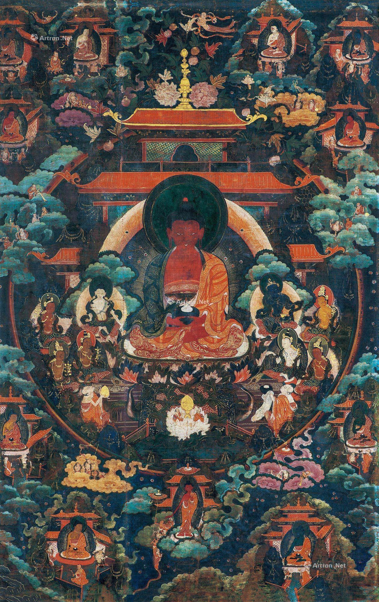 *3903 十八世纪 阿弥陀佛唐卡