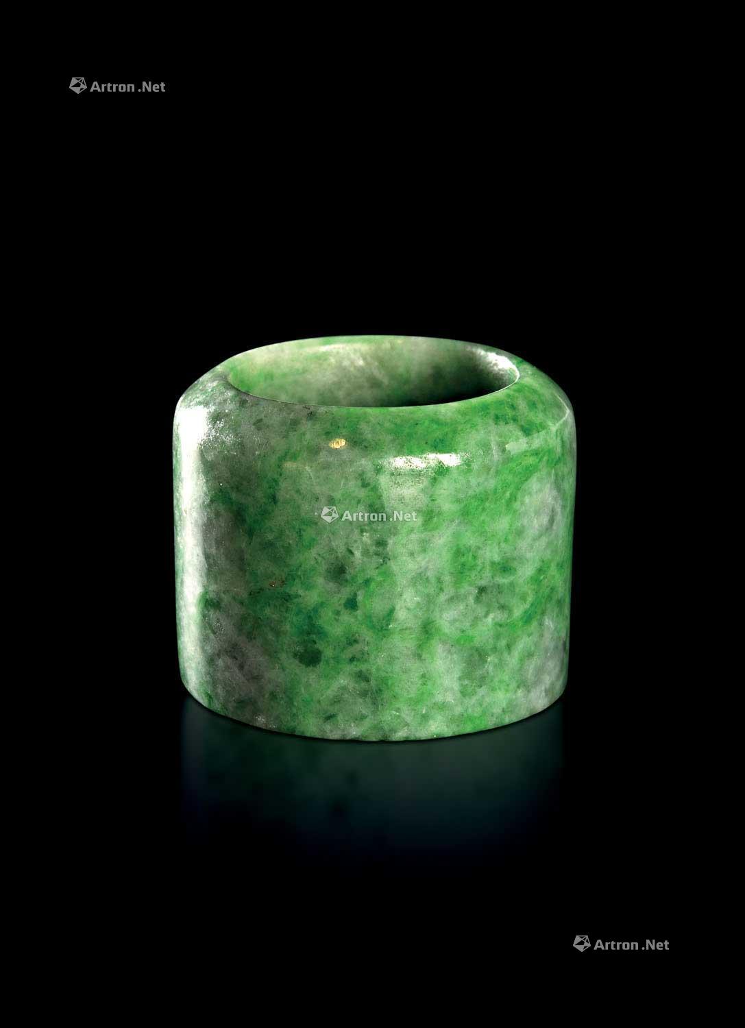 0086 清代 清代老坑翡翠扳指