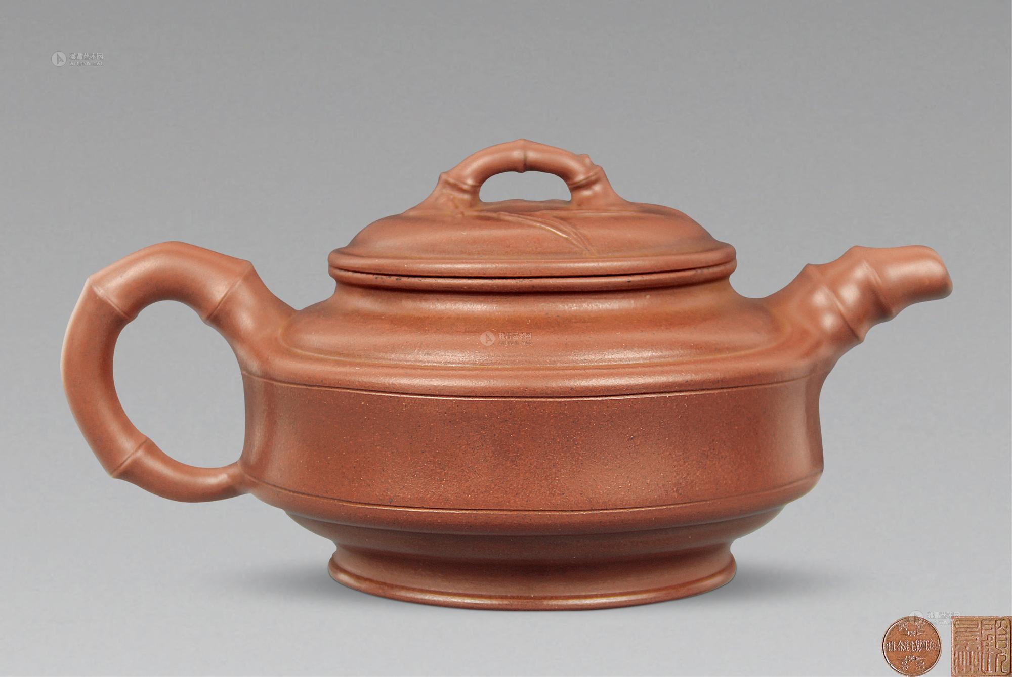 0001 顾景舟 竹节紫砂壶