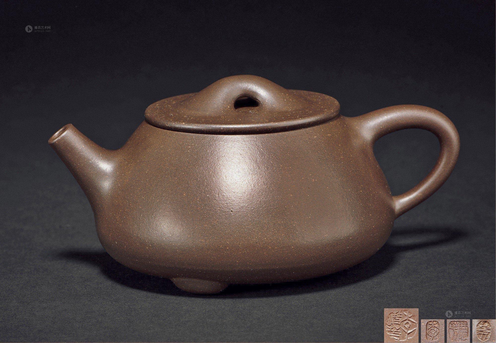 【李慧芳制石瓢壶】拍卖品_图片_价格_鉴赏_紫砂_雅昌艺术品拍卖网