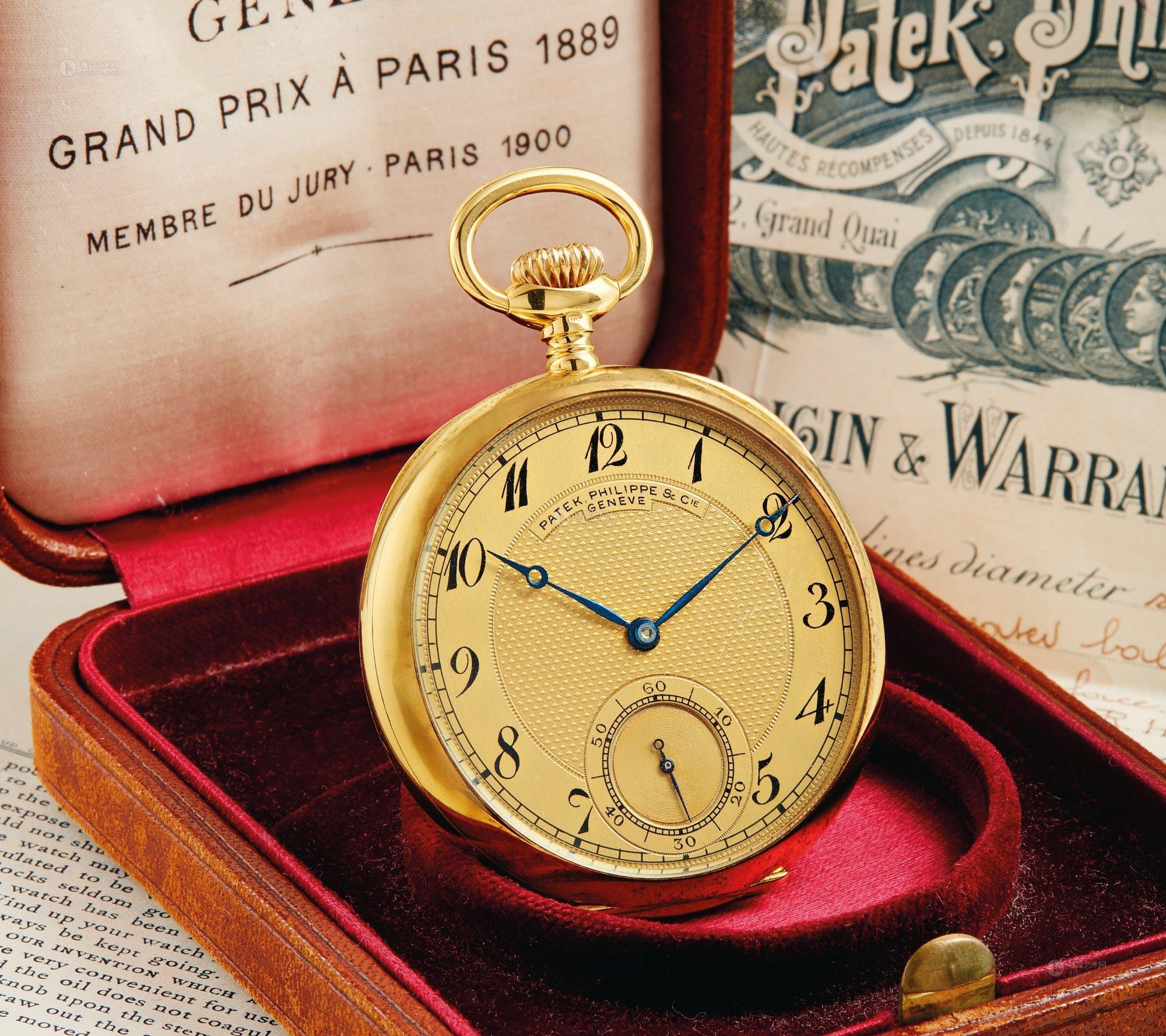 2316 百达翡丽 黄金怀表,机芯编号170078,表壳编号276694,年份1912