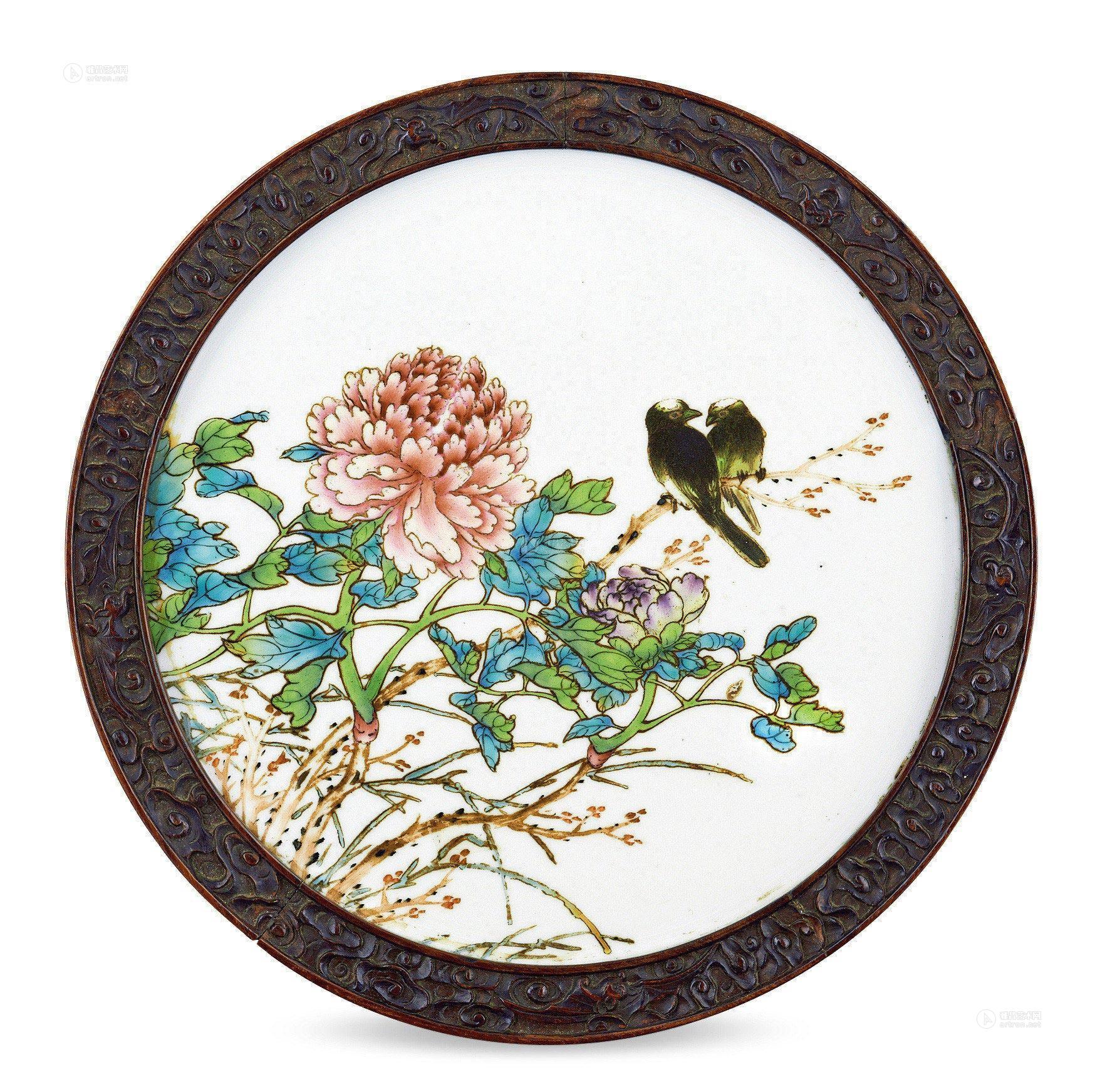 0263花鸟图瓷板