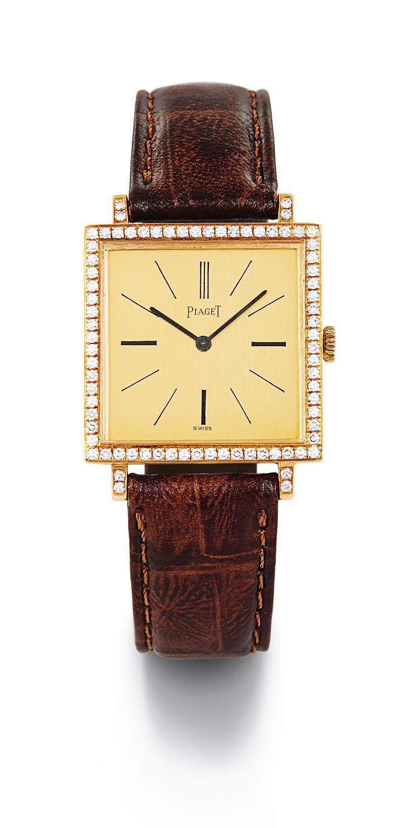 9062 约1980年制 伯爵 黄金 手动上弦女款镶钻腕表