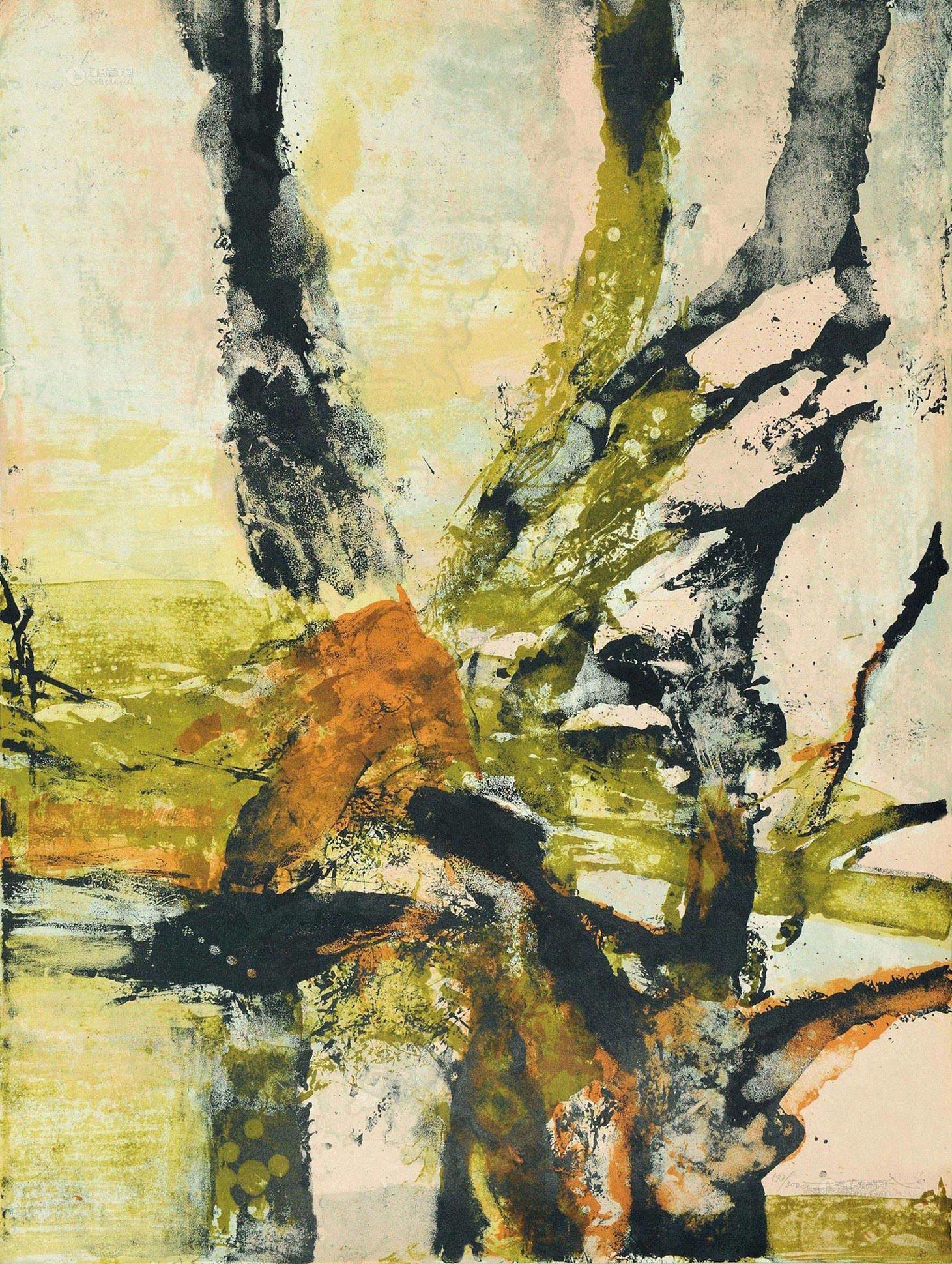 20851988年作n335汉城奥运会纪念石版纸本