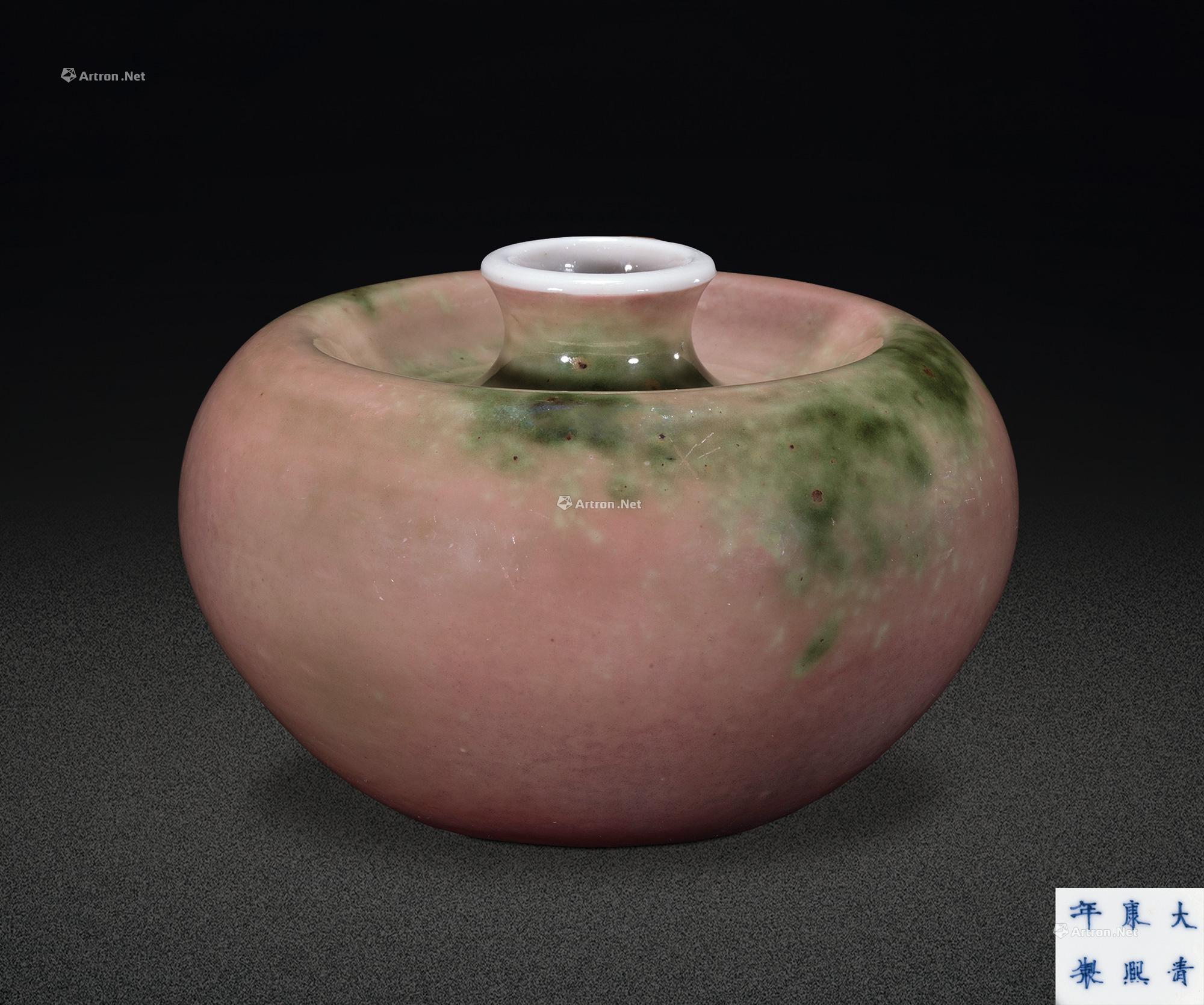 0058 清康熙 豇豆红釉苹果尊