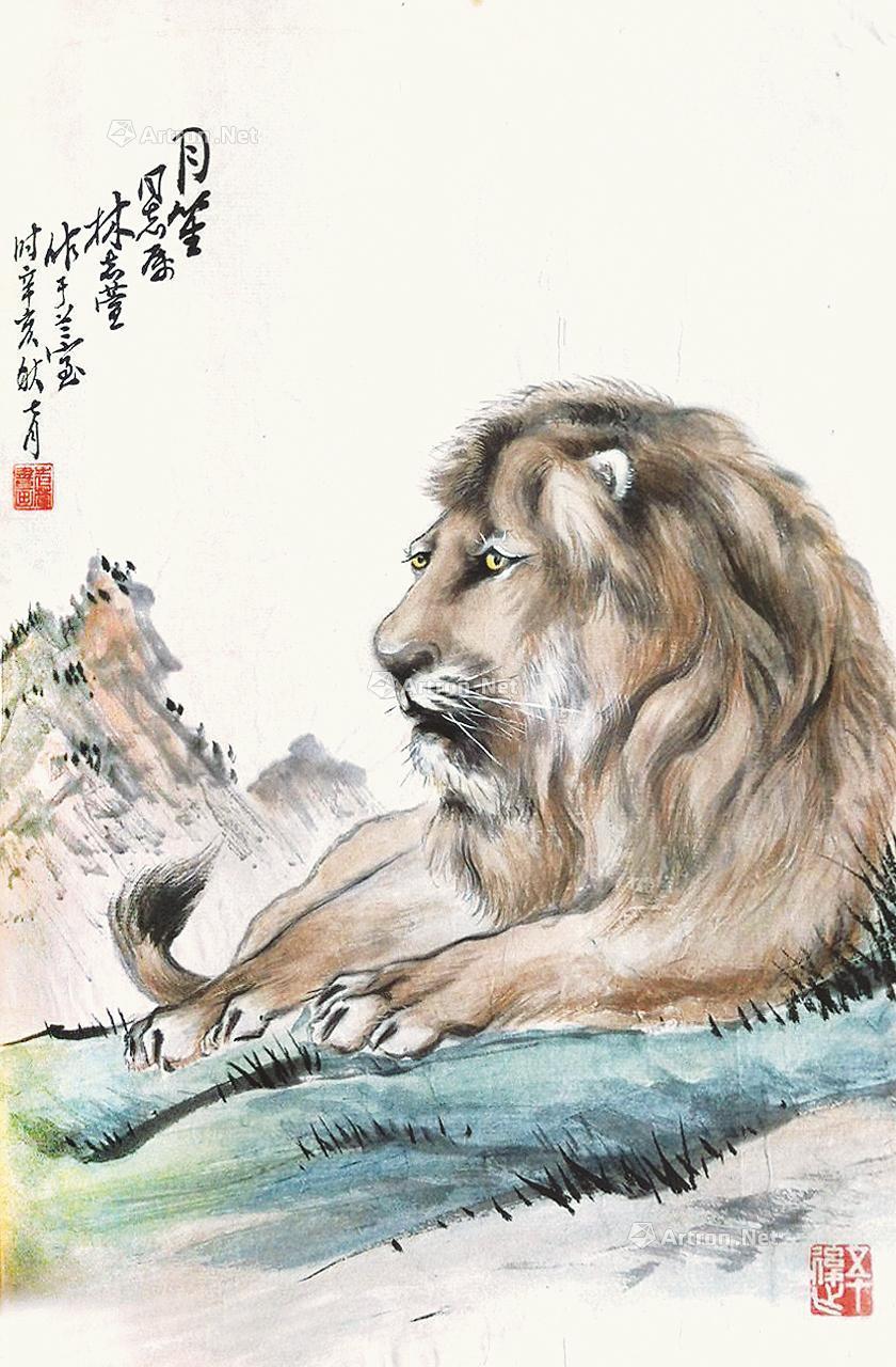沧州铁狮子图片国画图片