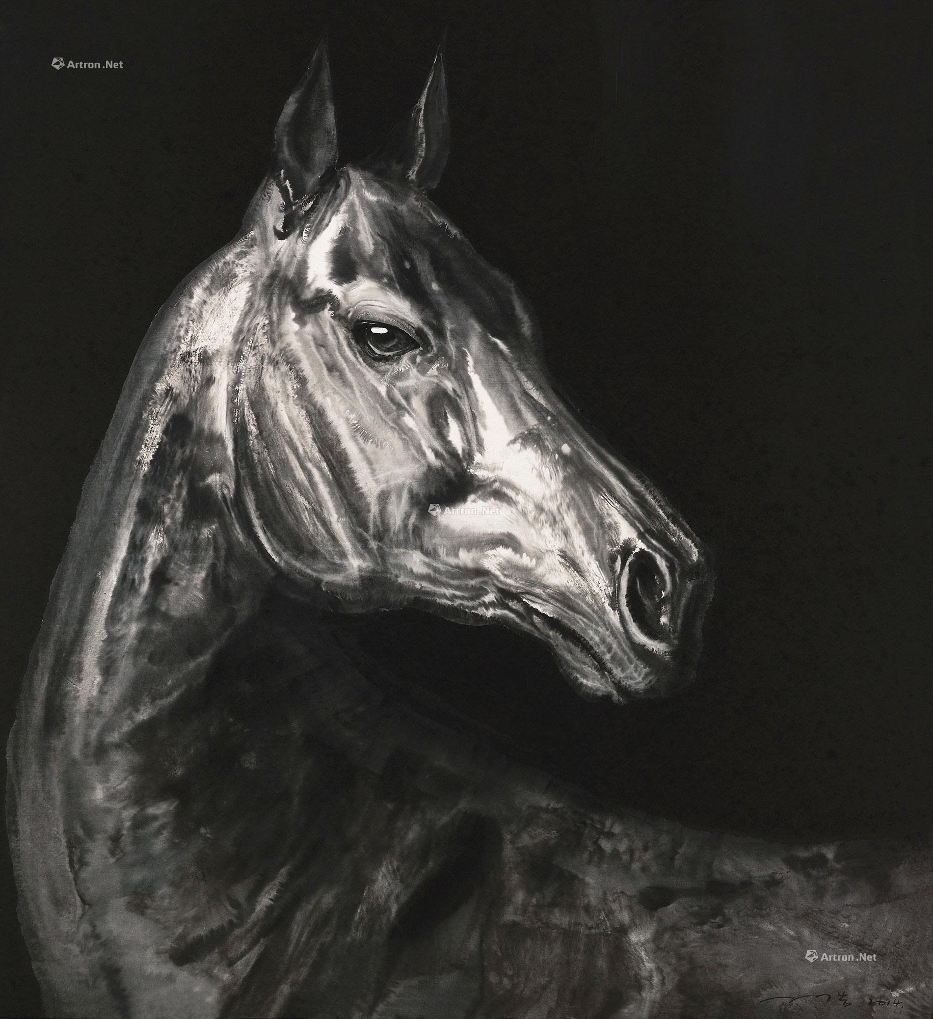 08592014年作马镜心水墨纸本