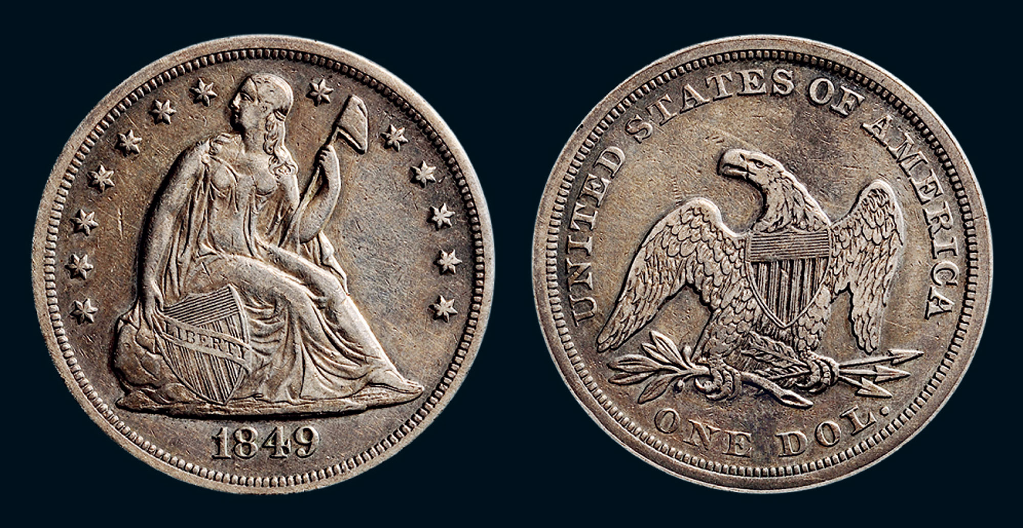 15651849年美国贸易银onedollar