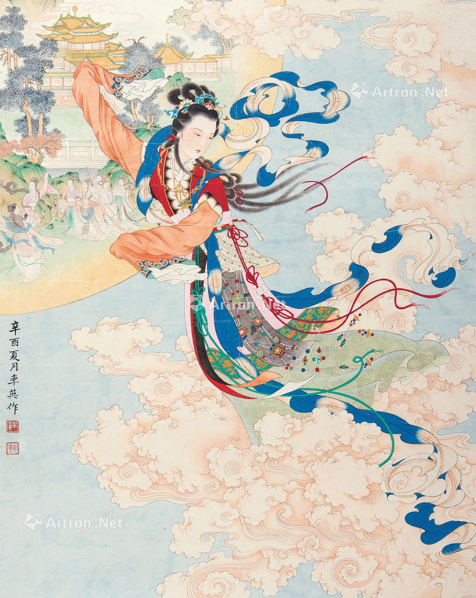 0393飞天镜片纸本