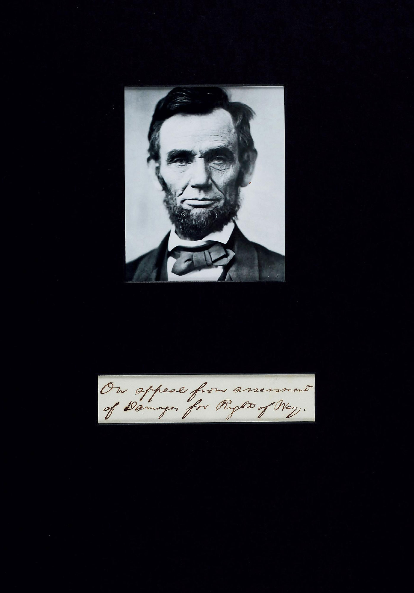 12650美國第十六任總統亞伯拉罕林肯abrahamlincoln親筆信剪片