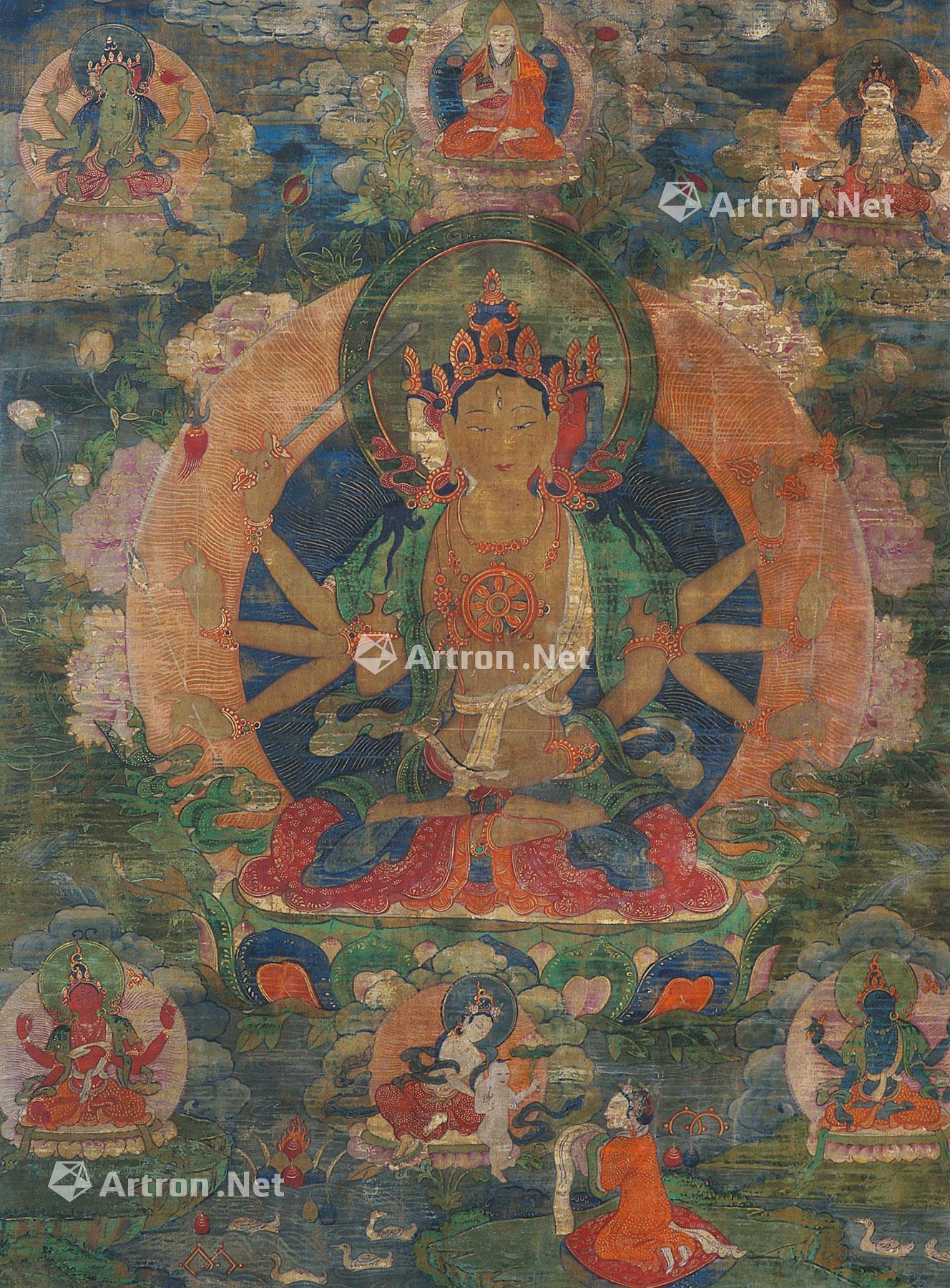 1097西藏18世纪大随求佛母唐卡