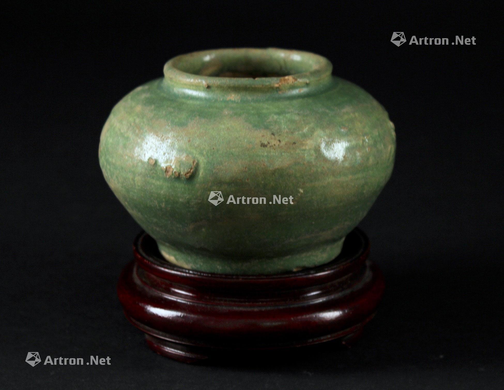 0128 宋代 绿釉罐