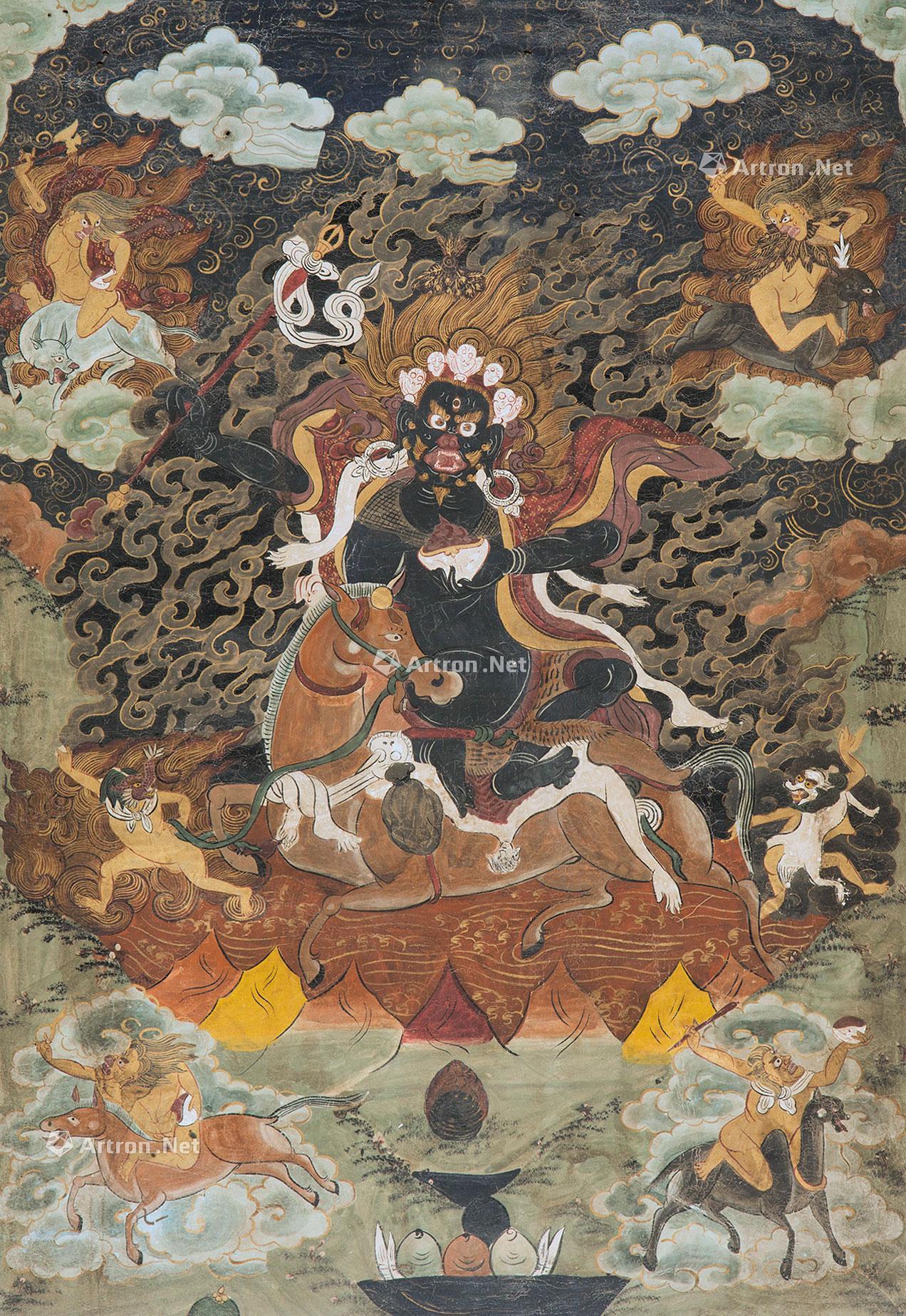 1336清代吉祥天母唐卡